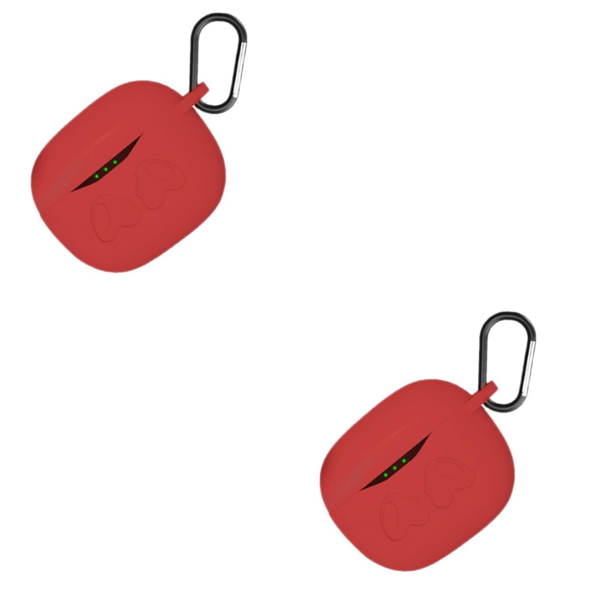 2 Pack Wireless Headphone Case - Durable Over-Ear Earbud Cover with Anti-Fall Protection (Red) for Travel, Gym & Daily Use