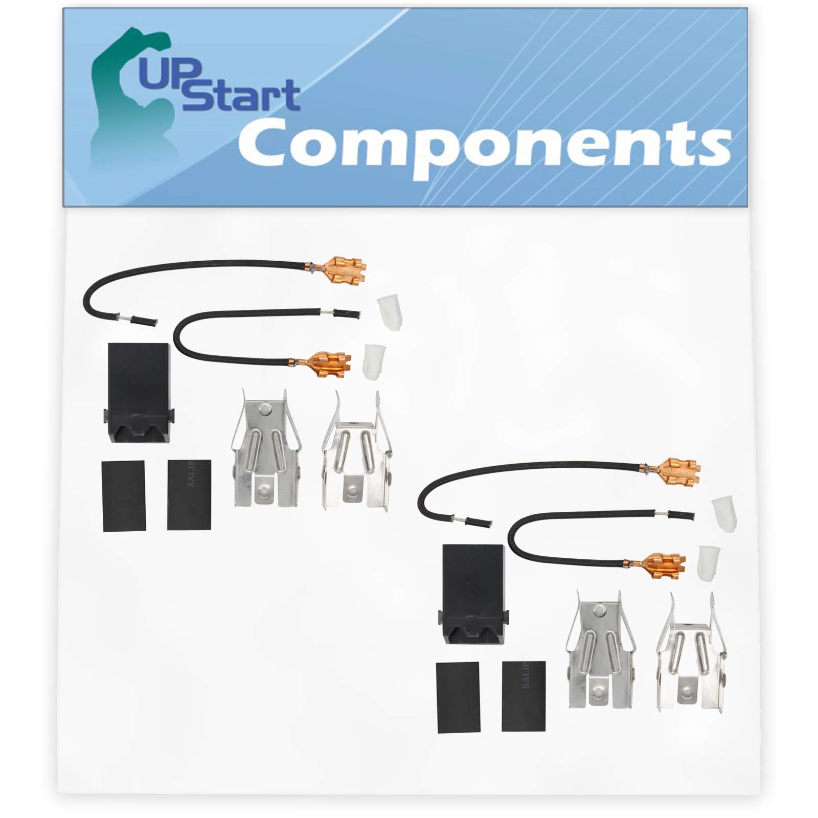 2-Pack 330031 Top Burner Receptacle Kit Replacement for AP3075808 - Compatible with Range, Cooktop & Oven - UpStart Components Brand - Perfect for Kitchen Appliance Repair & Maintenance