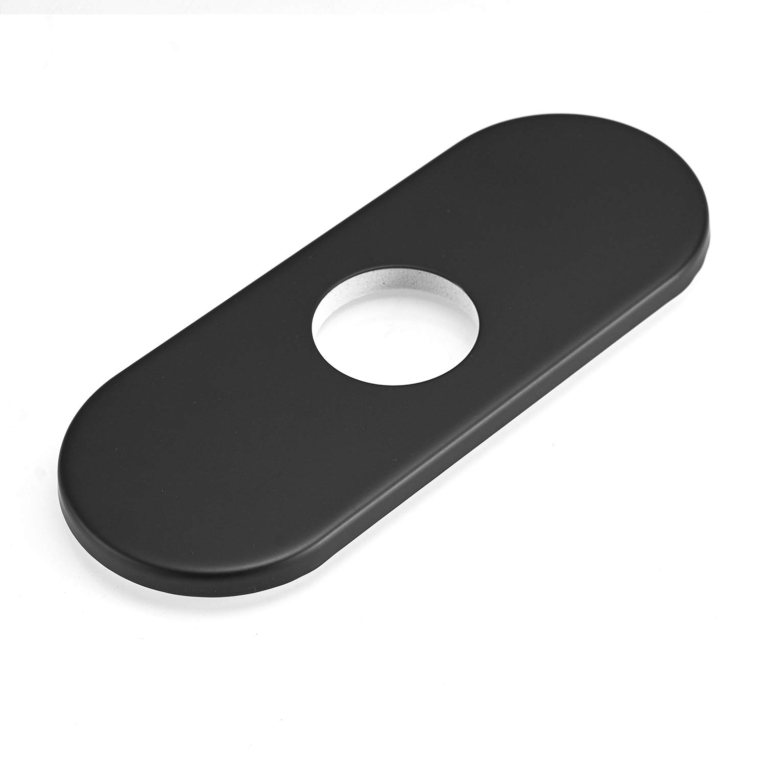 6 Inch Matte Black Stainless Steel Sink Hole Cover - 4