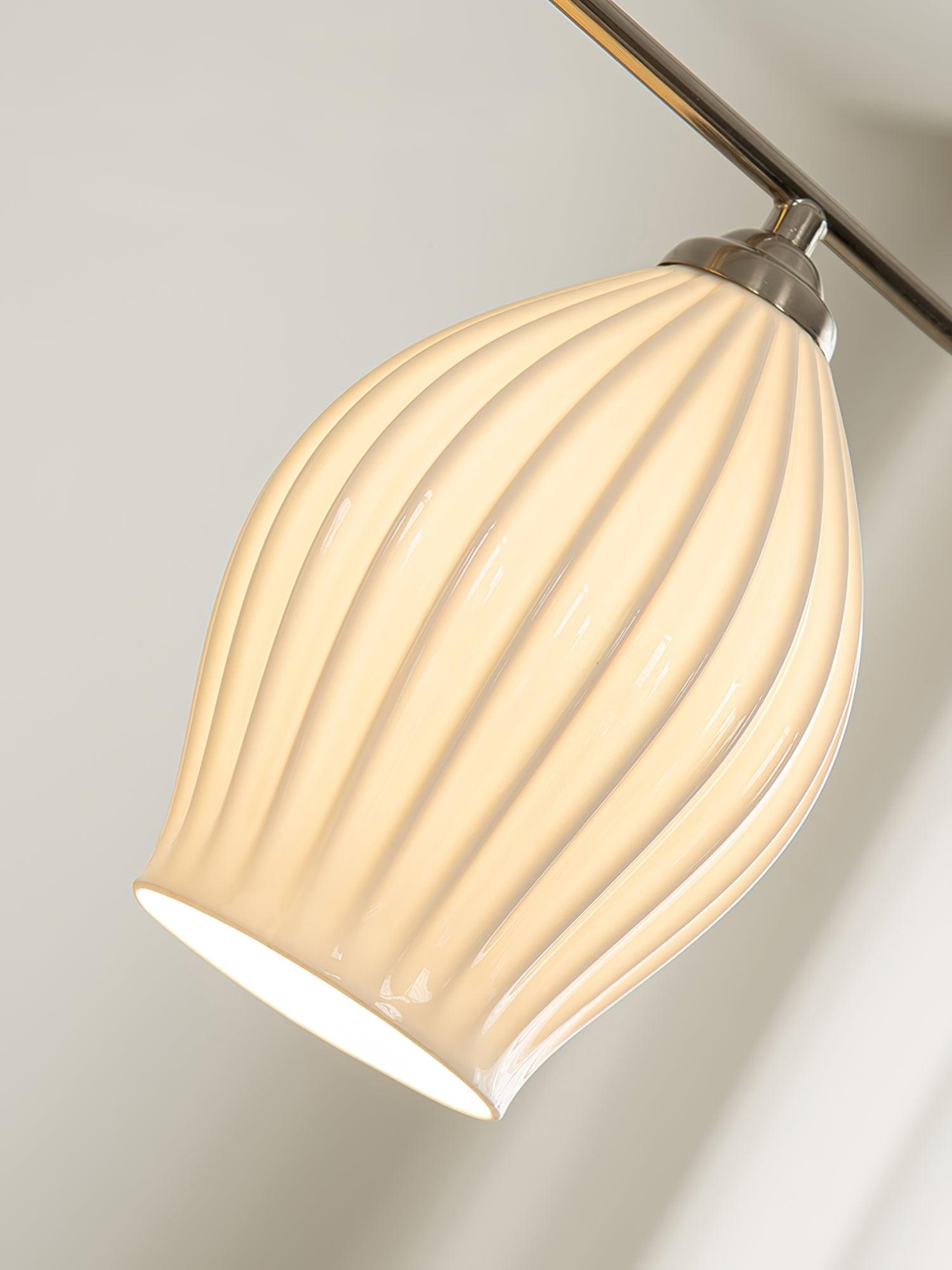 Modern Fin Pendant Light - Adjustable Hanging Ceiling Lamp for Kitchen Island, Dining Room & Bedroom | Industrial Style Lighting Fixture with Vintage Edison Bulbs