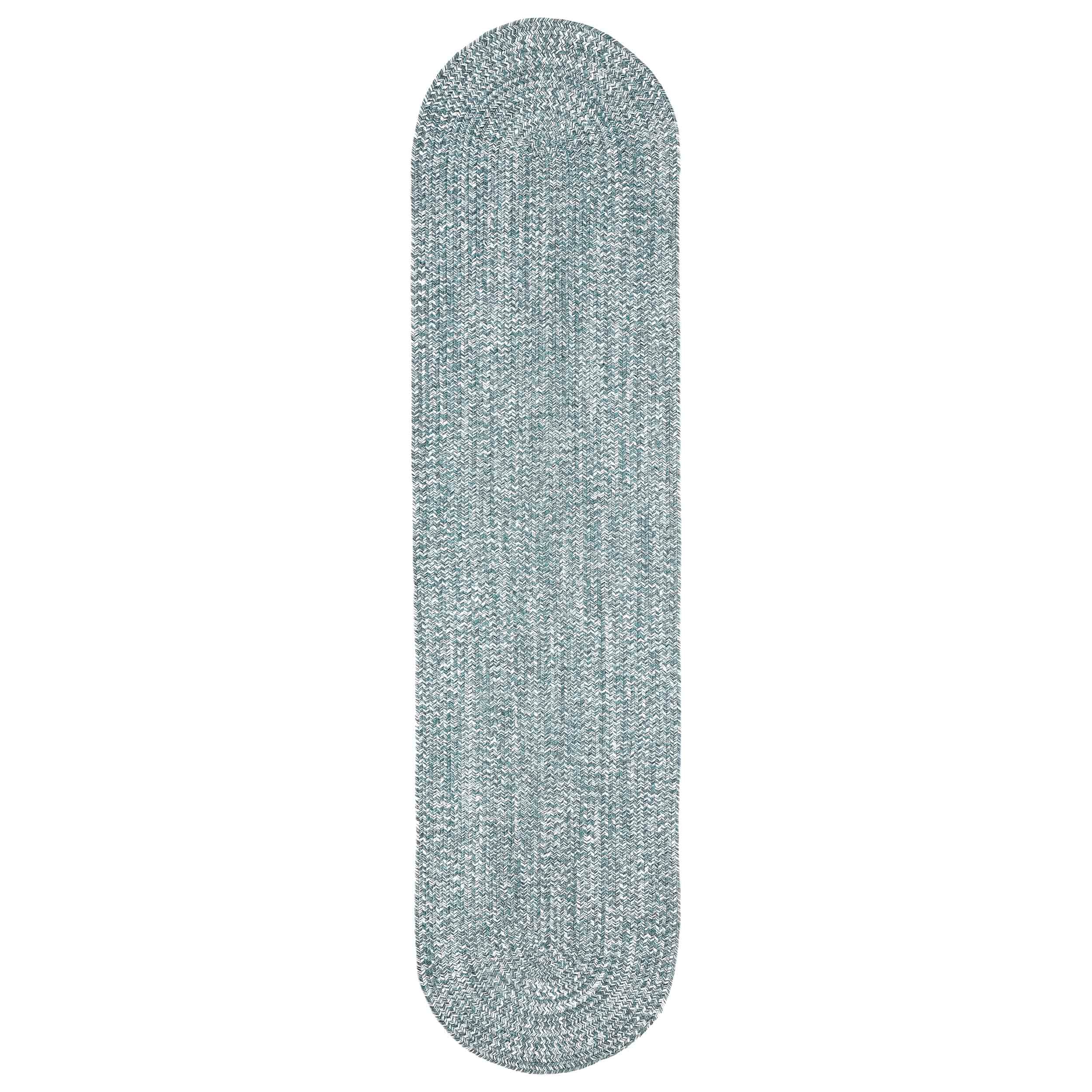 Reversible Braided Area Rug - 2-Tone Indoor/Outdoor Rug for Living Room, Bedroom, Patio & Deck - Non-Slip Durable Floor Mat for Home Decor