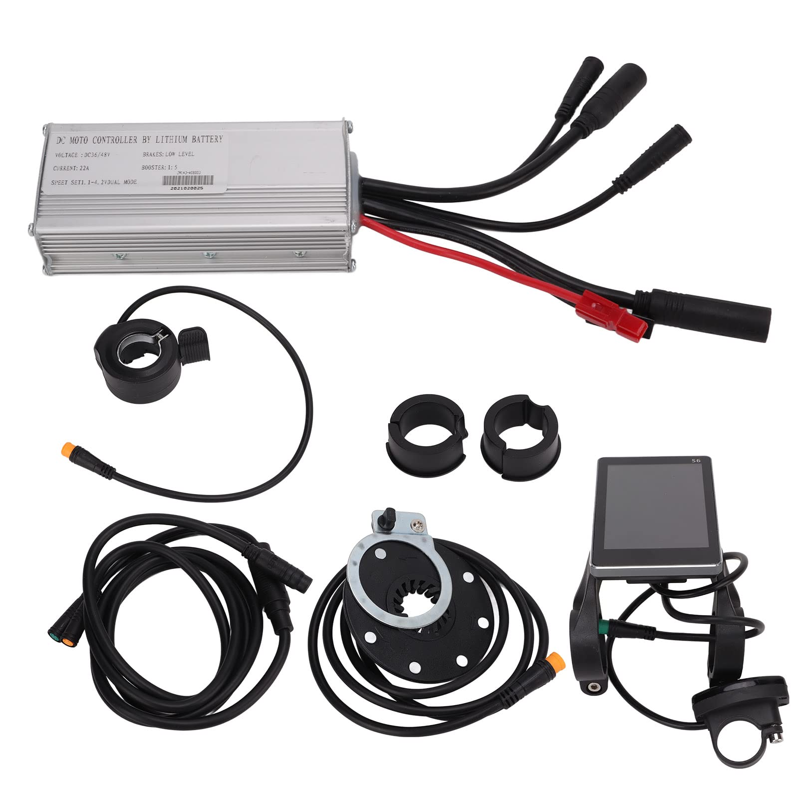 500W Electric Bike Conversion Kit - Waterproof 2A Controller & S6 Display Set for Geared Motors | Perfect for Commuting, Off-Road & DIY E-Bike Upgrades