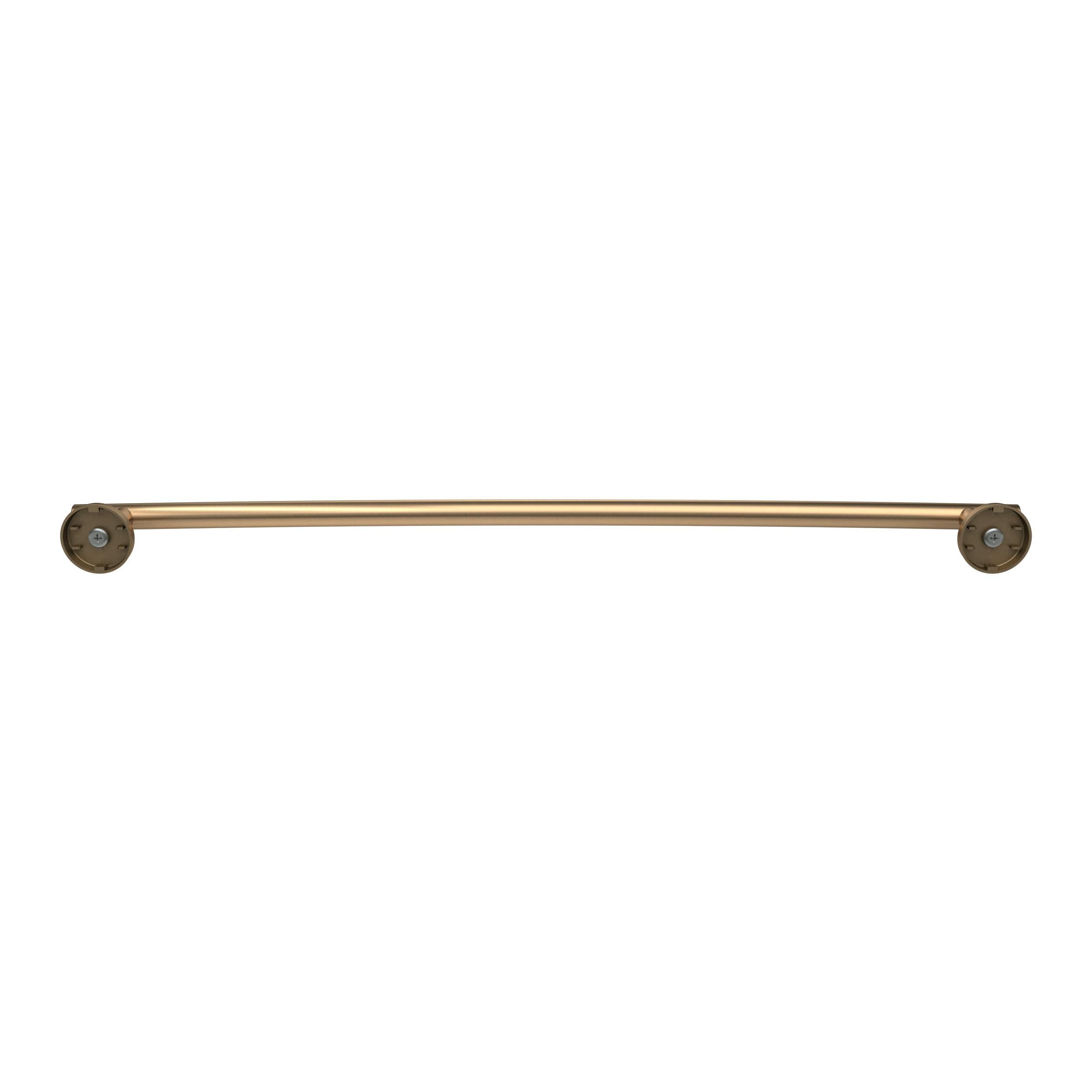 Amerock BH26544BBZ 24-Inch Golden Champagne Towel Bar - Elegant Curved Bathroom Towel Rack Holder for Bathroom & Spa Decor | Bath Hardware & Accessories | Perfect for Showers, Vanities & Luxury Hotels
