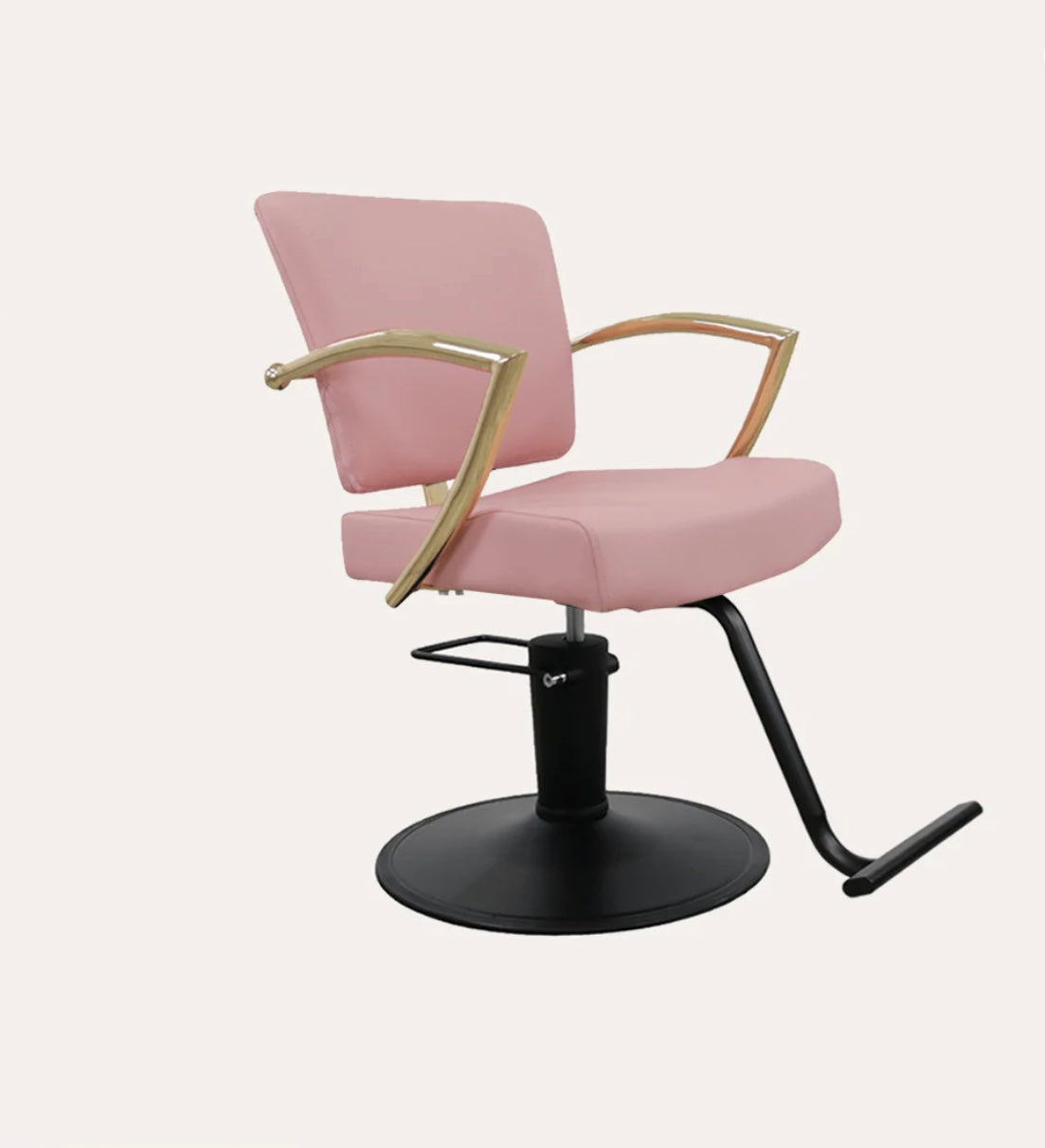 Premium Manhattan Gold Salon Chair - Adjustable Hydraulic Styling Chair for Hairdressers & Barbers - Perfect for Salons, Spas & Home Use
