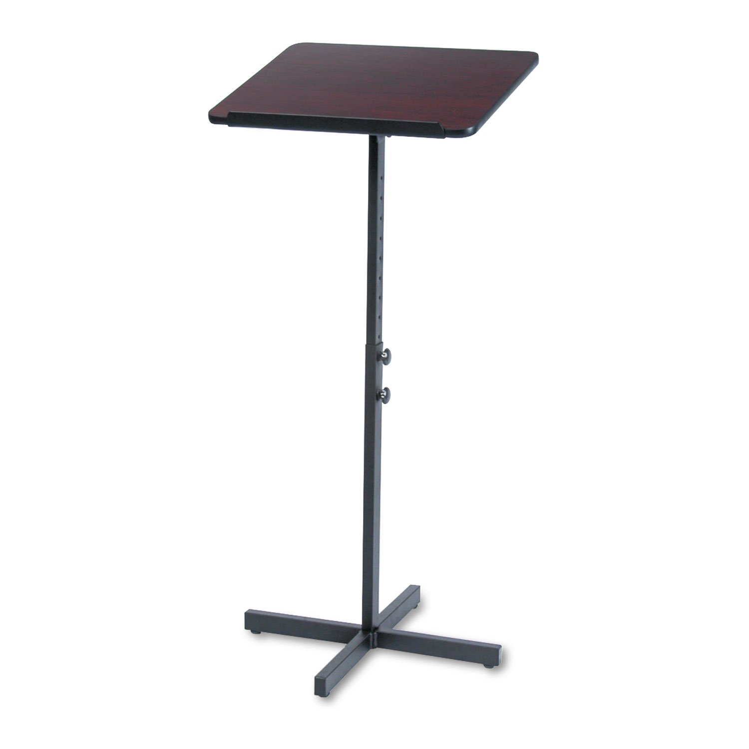 Safco Products 8921MH Adjustable Mahogany Speaker Lectern Stand - Perfect for Presentations, Conferences & Public Speaking Events