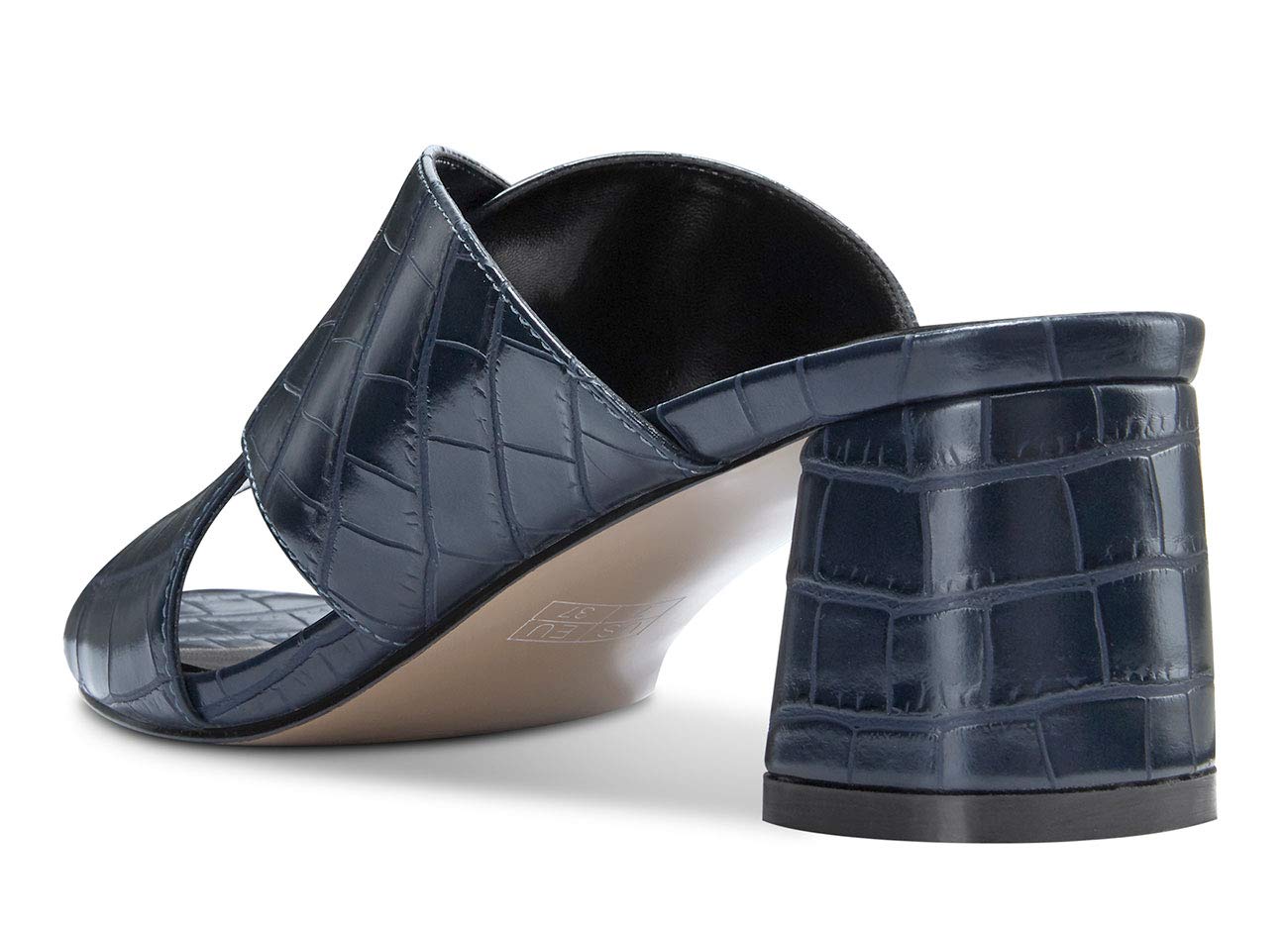 Castamere Women's Chunky Block Heel Slip-On Sandals - Open Toe Strappy Slippers with 5CM Heel - Perfect for Casual Outings, Beach Vacations & Summer Fashion