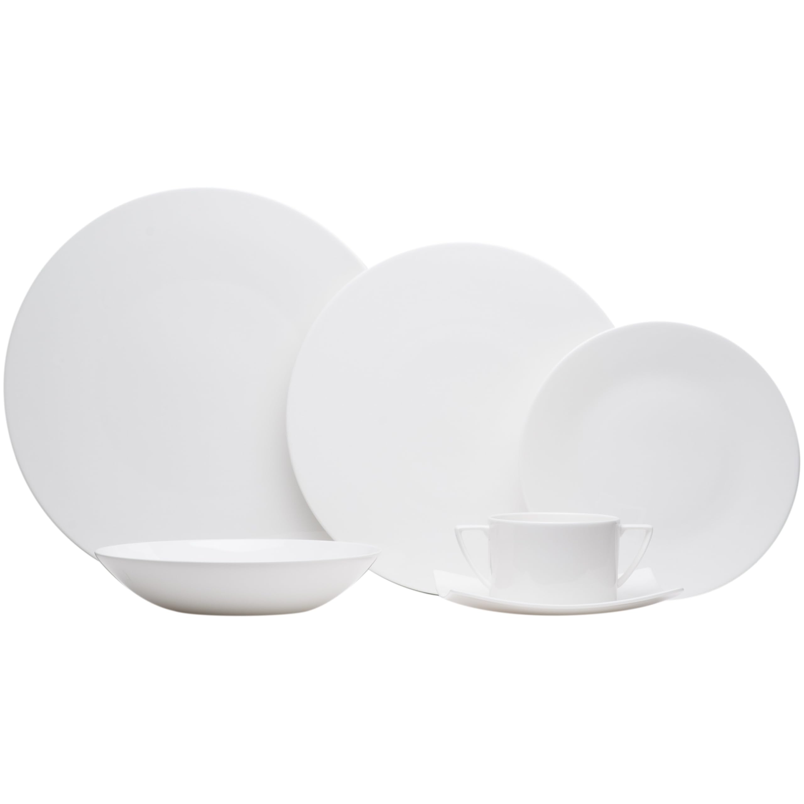 Premium 26oz Round Soup Bowls Set of 6 - Red Vanilla White Extreme - Durable Porcelain for Soup, Salad, Pasta & Desserts - Microwave & Dishwasher Safe for Home & Restaurant Use