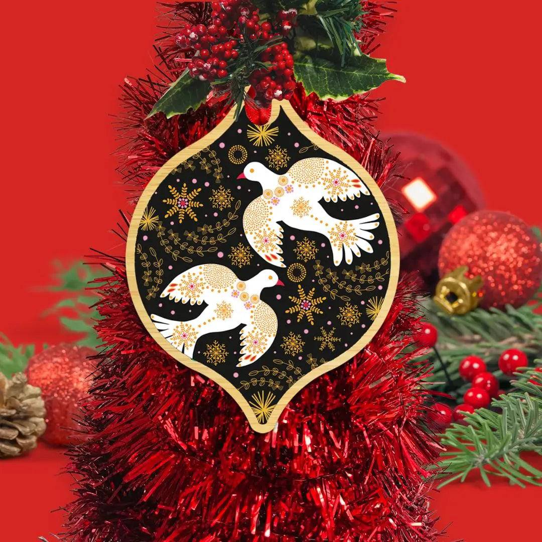 Australian Native Flowers Christmas Ornament Bauble Set - Handcrafted Holiday Decor for Tree, Gift & Festive Home Decoration