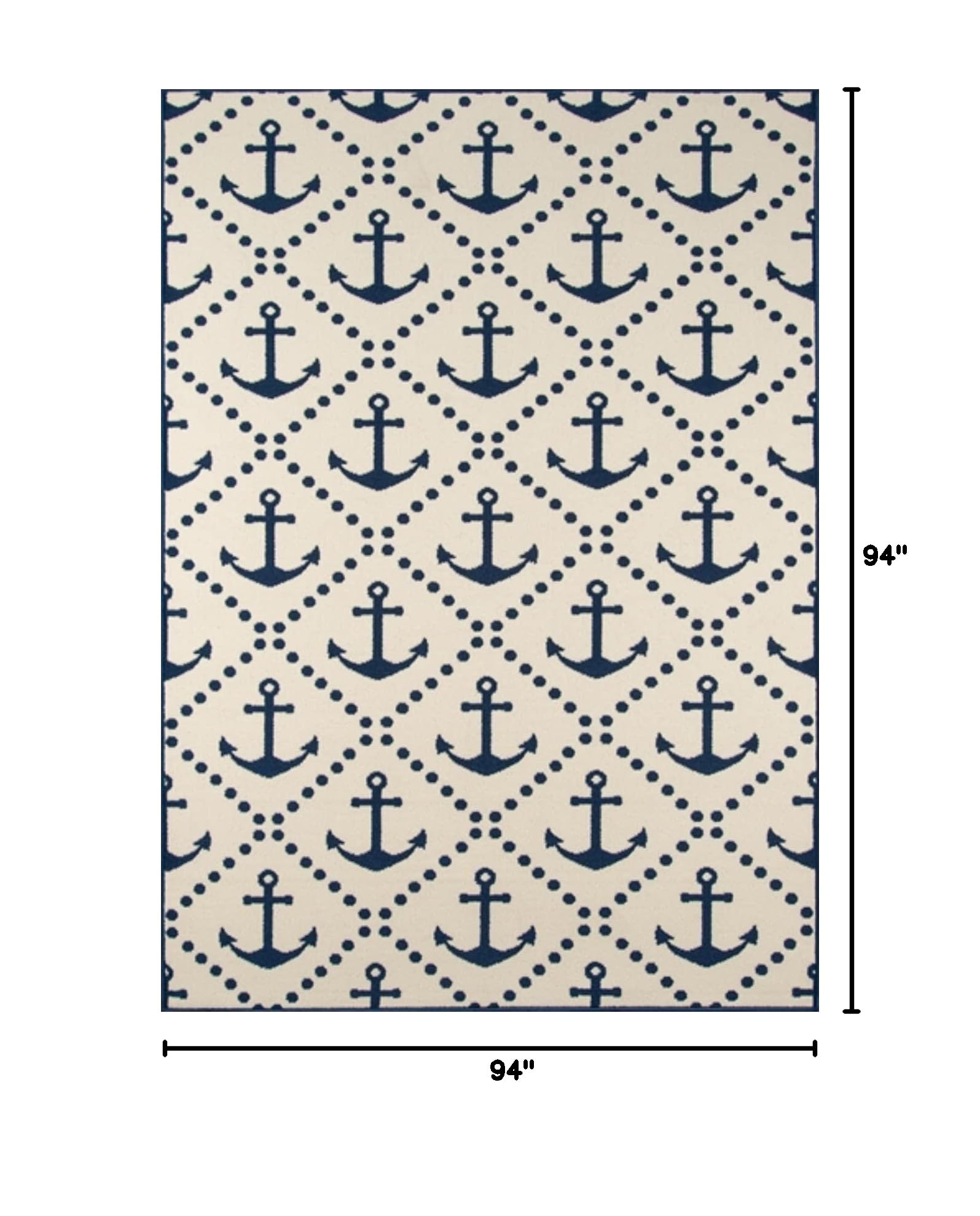 Momeni Baja Collection Ivory Area Rug 7'10