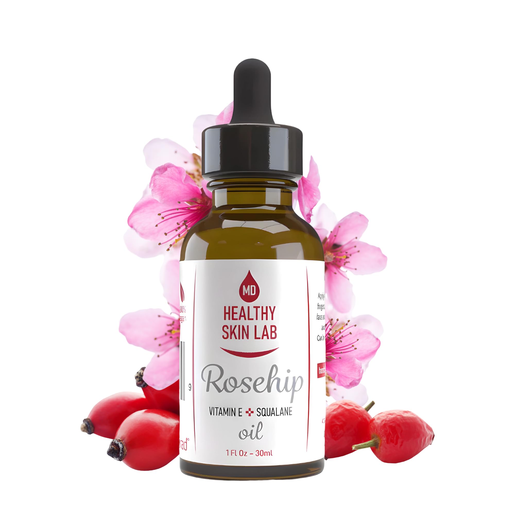 Vitamin E + Rosehip & Squalane Triple Hydration Oil - Anti-Aging & Brightening Facial Oil, Boosts Collagen & Reduces Wrinkles, Dermatologist Approved for All Skin Types, 1oz - Perfect for Nighttime Skincare Routine & Dry Skin Relief