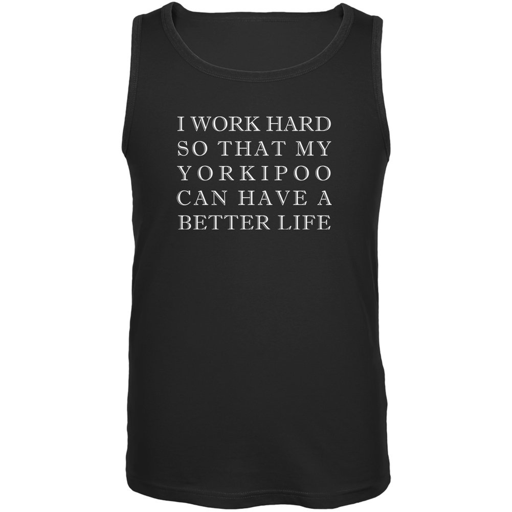 Yorkipoo Black Adult Tank Top for Dog Lovers - Comfortable & Stylish Dog Owner Apparel for Casual Wear, Gym, or Outdoor Activities