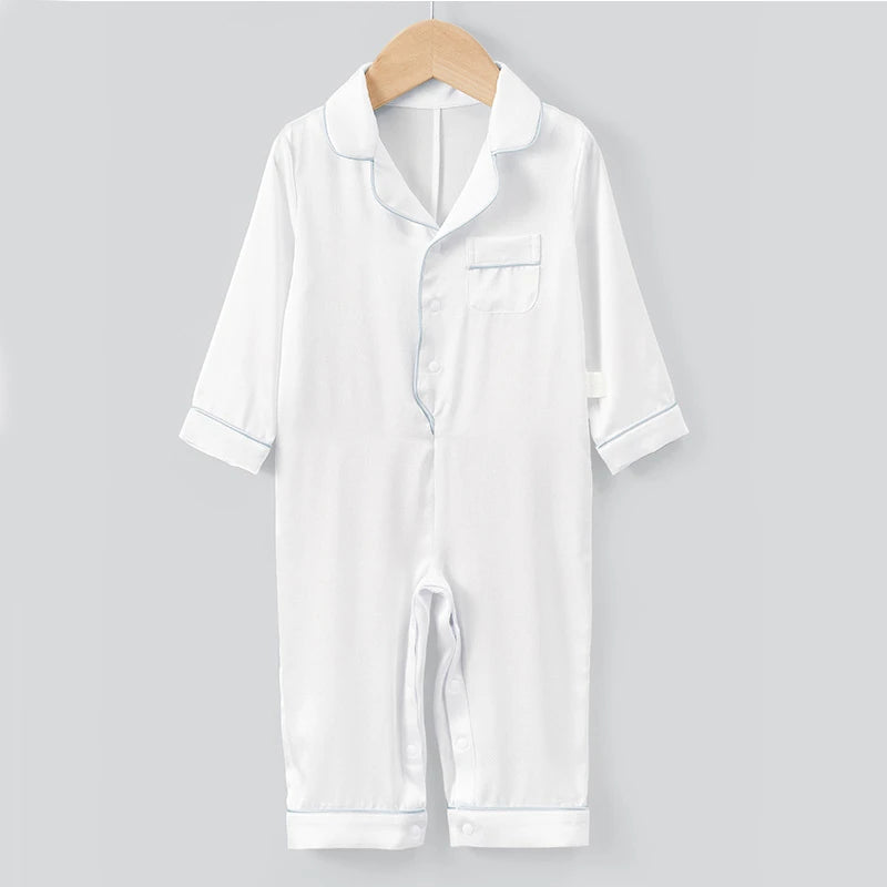 One Piece Baby Silk Pajamas - Soft & Comfortable Sleepwear for Infants & Toddlers - Perfect for Bedtime, Naptime & Lounging