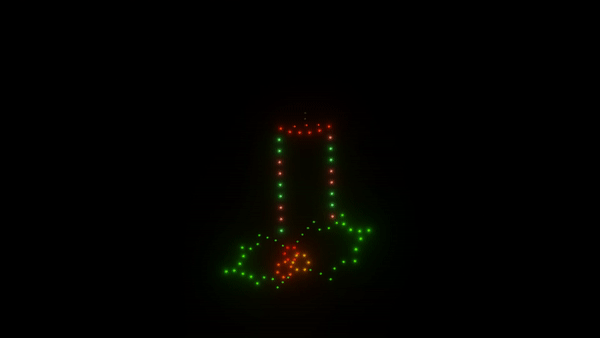 100 Drones for Stunning Burning Candle Animation Show - Perfect for Weddings, Events & Nighttime Spectacles