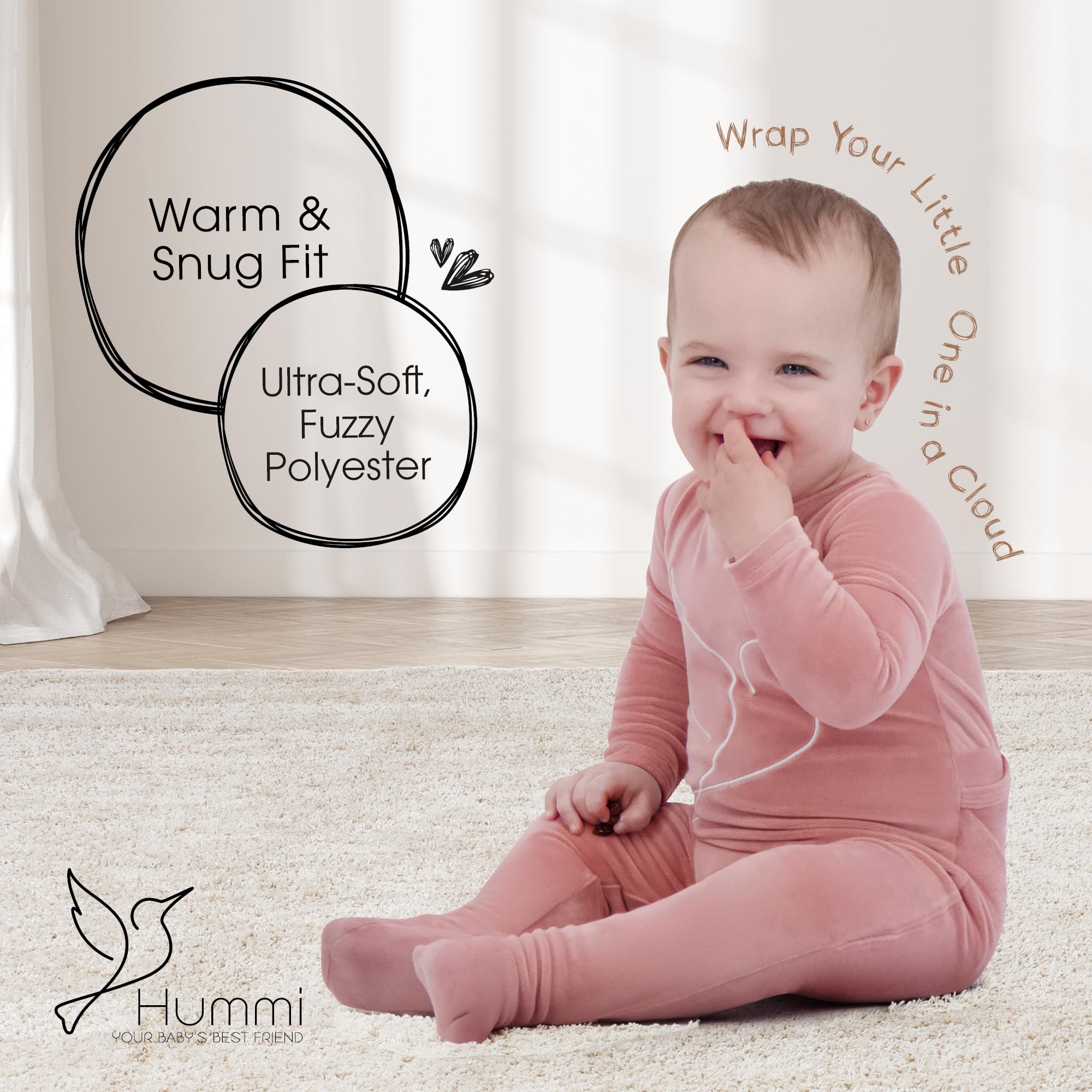 Baby Pajamas for Boys & Girls - Soft Cotton Footie Sleepers with Non-Slip Grips | Cozy One-Piece Onesie for Newborns & Toddlers - Perfect for Bedtime, Playtime & Winter Snuggles