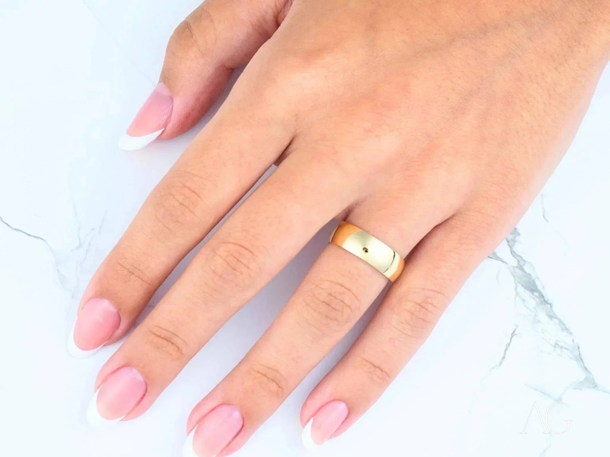 18k Gold Wedding Band for Women - Classic Eternal Love Ring - Perfect for Engagement, Anniversary & Bridal Jewelry Gifts