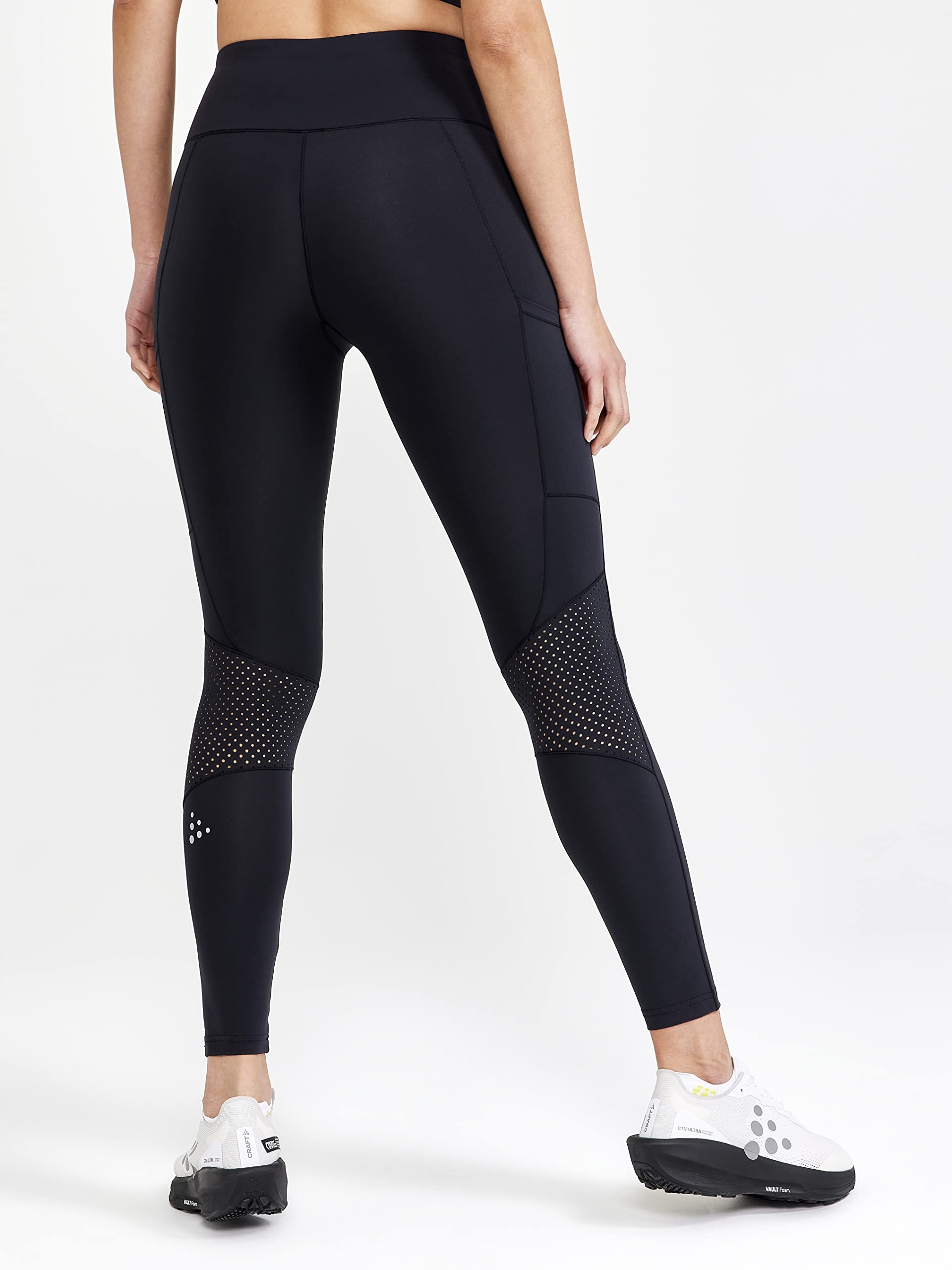 Craft Sportswear Women's ADV Essence Tights 2 - High Waisted Yoga Pants with Pockets | Soft & Breathable Workout Leggings for Running, Gym, Pilates | Perfect for Active Lifestyles & Lounge Wear