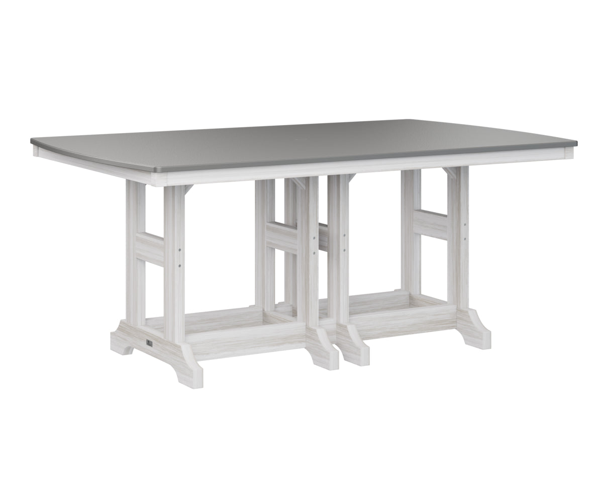 Berlin Gardens 44 x 72 Inch Rectangular Outdoor Dining Table - Classic Patio Furniture for Backyard, Garden, and Poolside Gatherings
