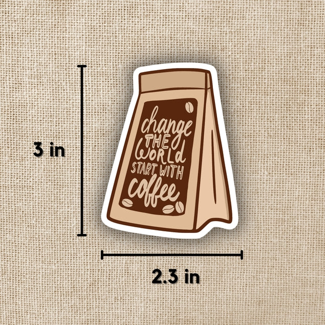 Eco-Friendly Coffee Stickers - Reusable & Customizable for Mugs, Laptops & Water Bottles | Perfect for Coffee Lovers & Office Use