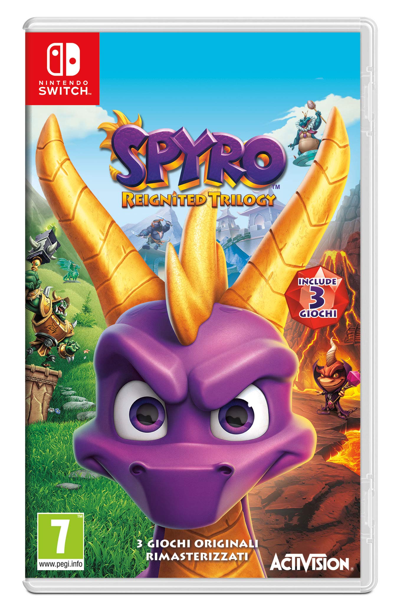 Spyro Reignited Trilogy - Nintendo Switch Game | Remastered Adventure for Kids & Adults | Perfect for Family Gaming & Travel Entertainment