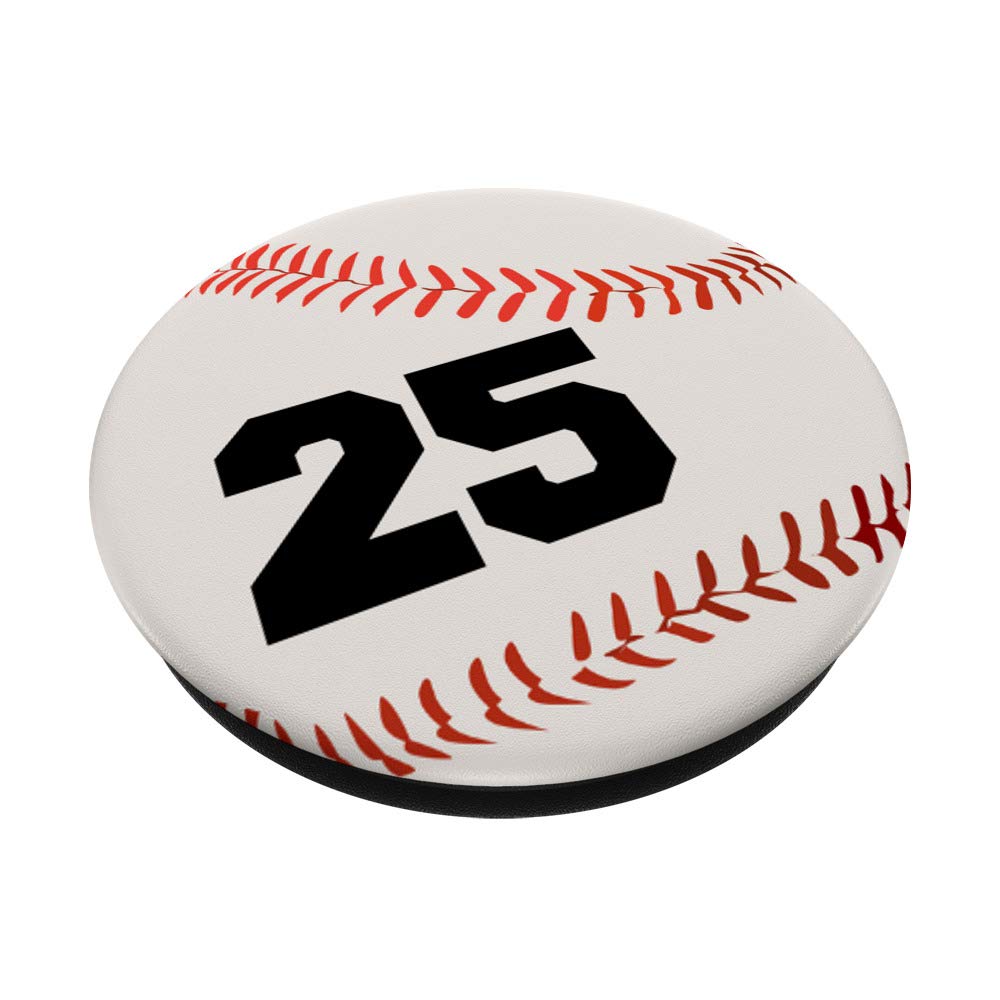 Baseball Softball Pop Grip #25 - Swappable Phone & Tablet Grip for Sports Enthusiasts, Perfect for Game Days & Outdoor Activities