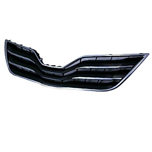 Toyota Camry XLE Front Grille Assembly (2010-2011) - Black/Chrome Replacement Grill Compatible with 2.5L & 3.5L Models | Perfect for Car Upgrades & Customization