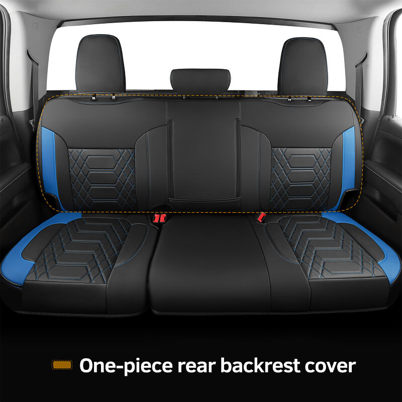 Universal Chevrolet Silverado Seat Covers 2019-2024 | Perfect Fit for 40/60 Rear Seats | Model Q350224 | Durable Protection for Truck Seats