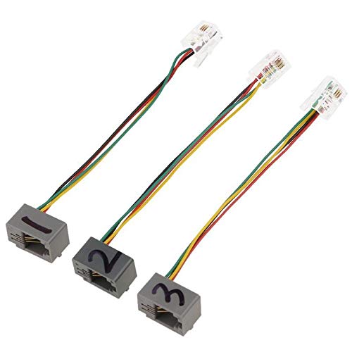 RJ9 4P4C Male to 3.5mm Female Adapter Cable - 3.5mm Headset Jack to RJ9 Phone Connector for Avaya & Cisco Desk Phones - Perfect for Office Communication & Call Center Setups