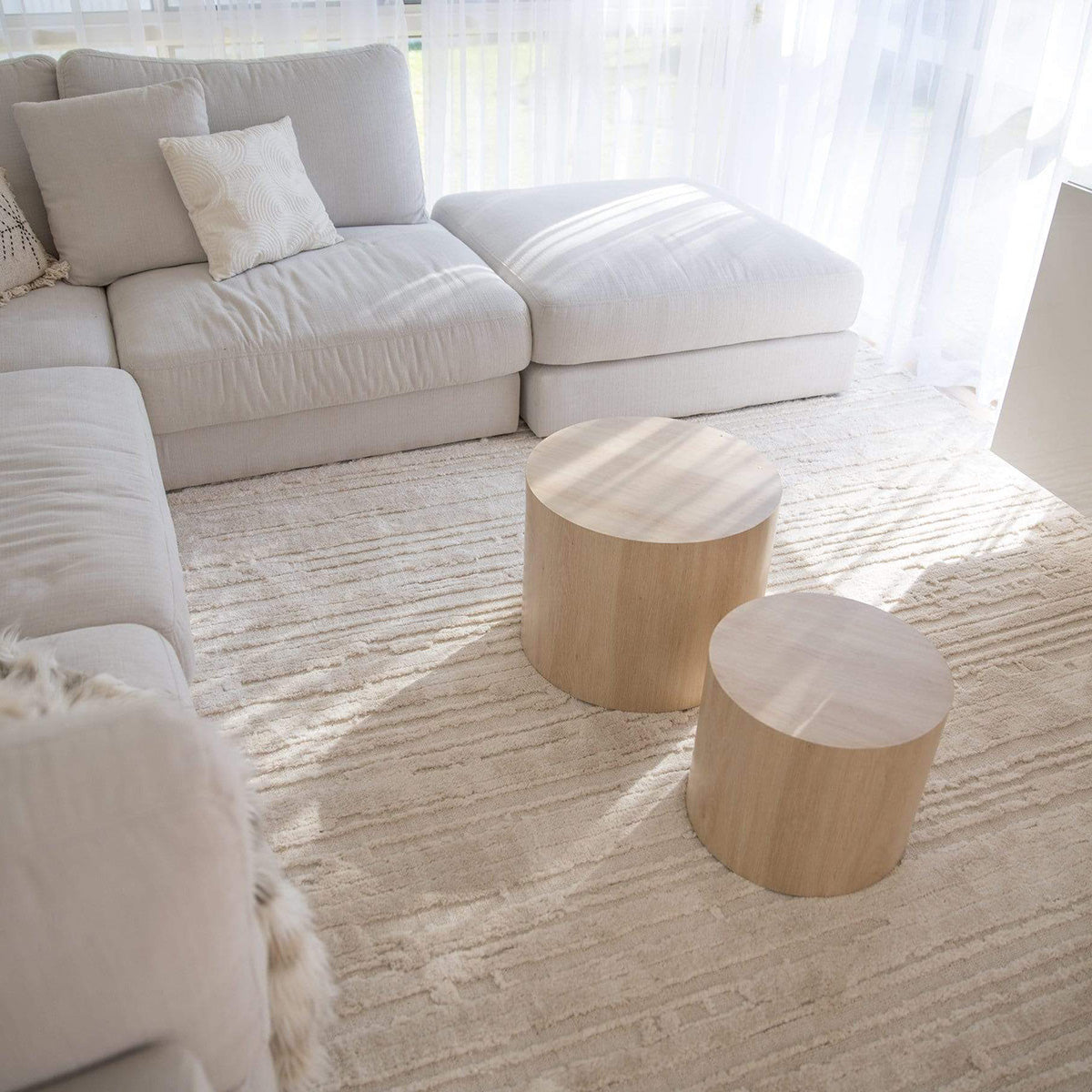 Leilani Textured Rug - Soft Non-Slip Boho Area Rug for Living Room, Bedroom & Nursery - Perfect for Home Decor and Cozy Spaces