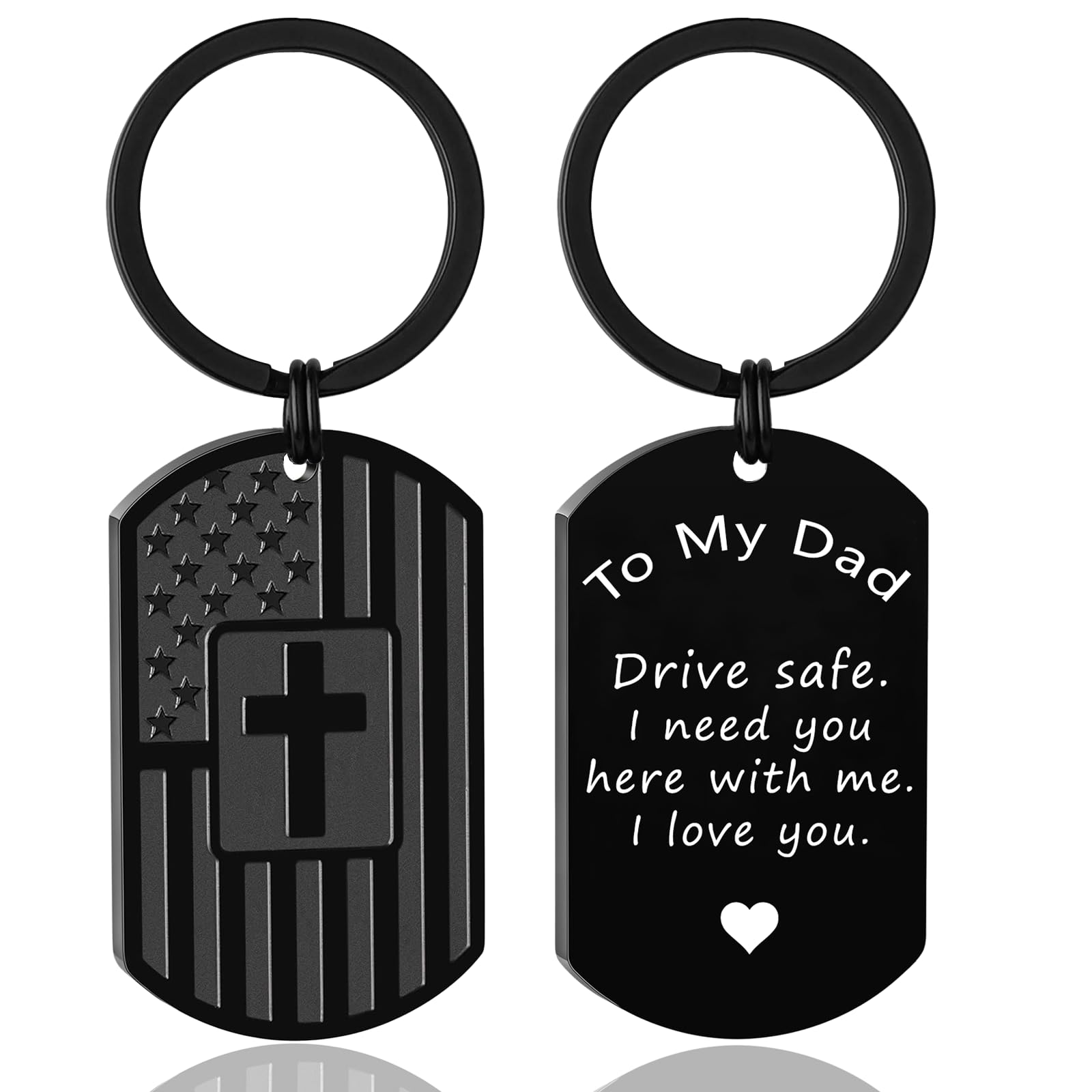 Religious Keychain for Men - First Communion, Baptism, Confirmation Gifts - Easter & Graduation Present - Durable & Inspirational Christian Accessory - Perfect for Church Events, Daily Carry & Special Occasions