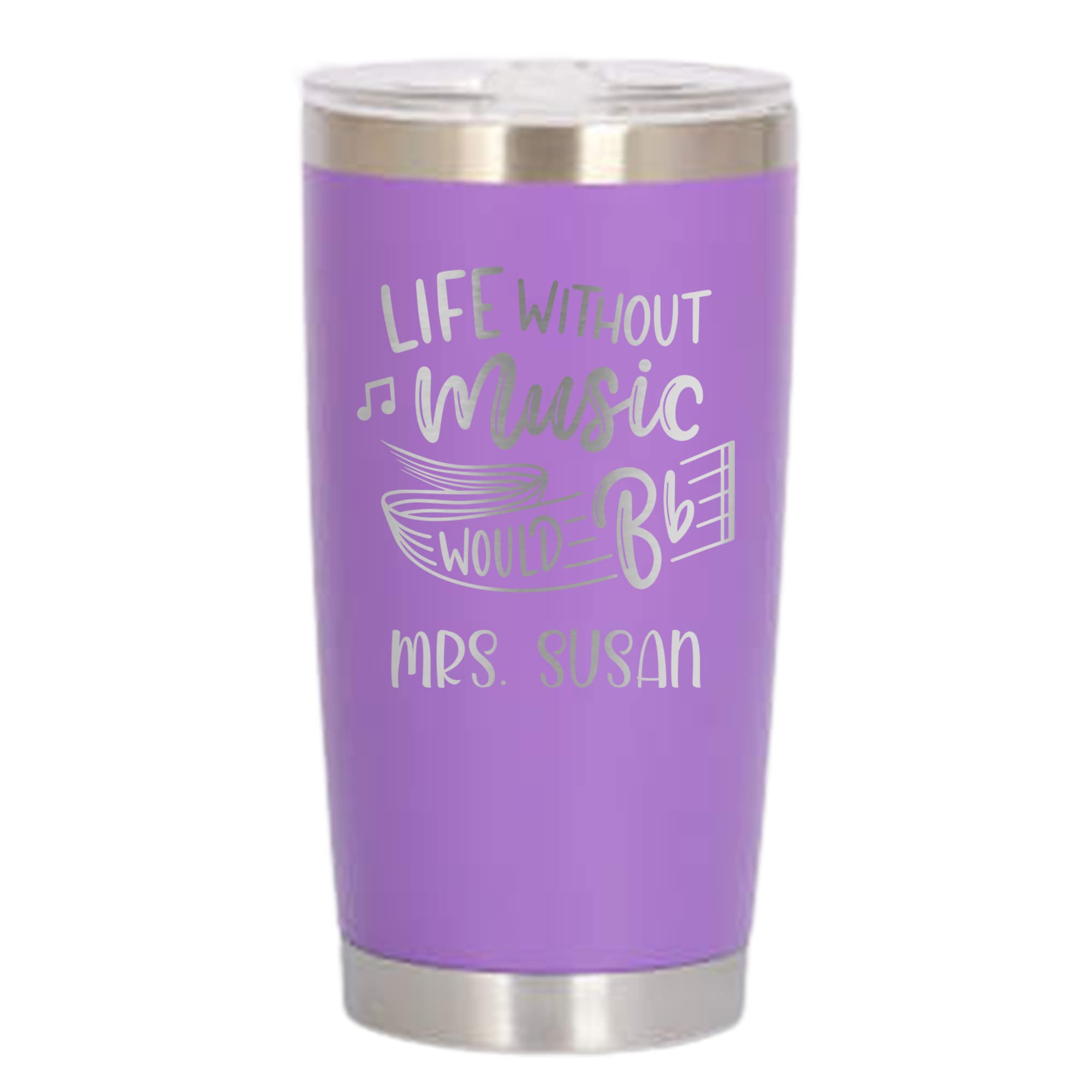 Personalized Music Teacher Tumbler - Custom Band Director Gift with Music Sheet Design - Perfect for Marching Band Directors, Band Moms & Teacher Appreciation - Great for Rehearsals, Concerts & Classroom Use - By LegacyCuts