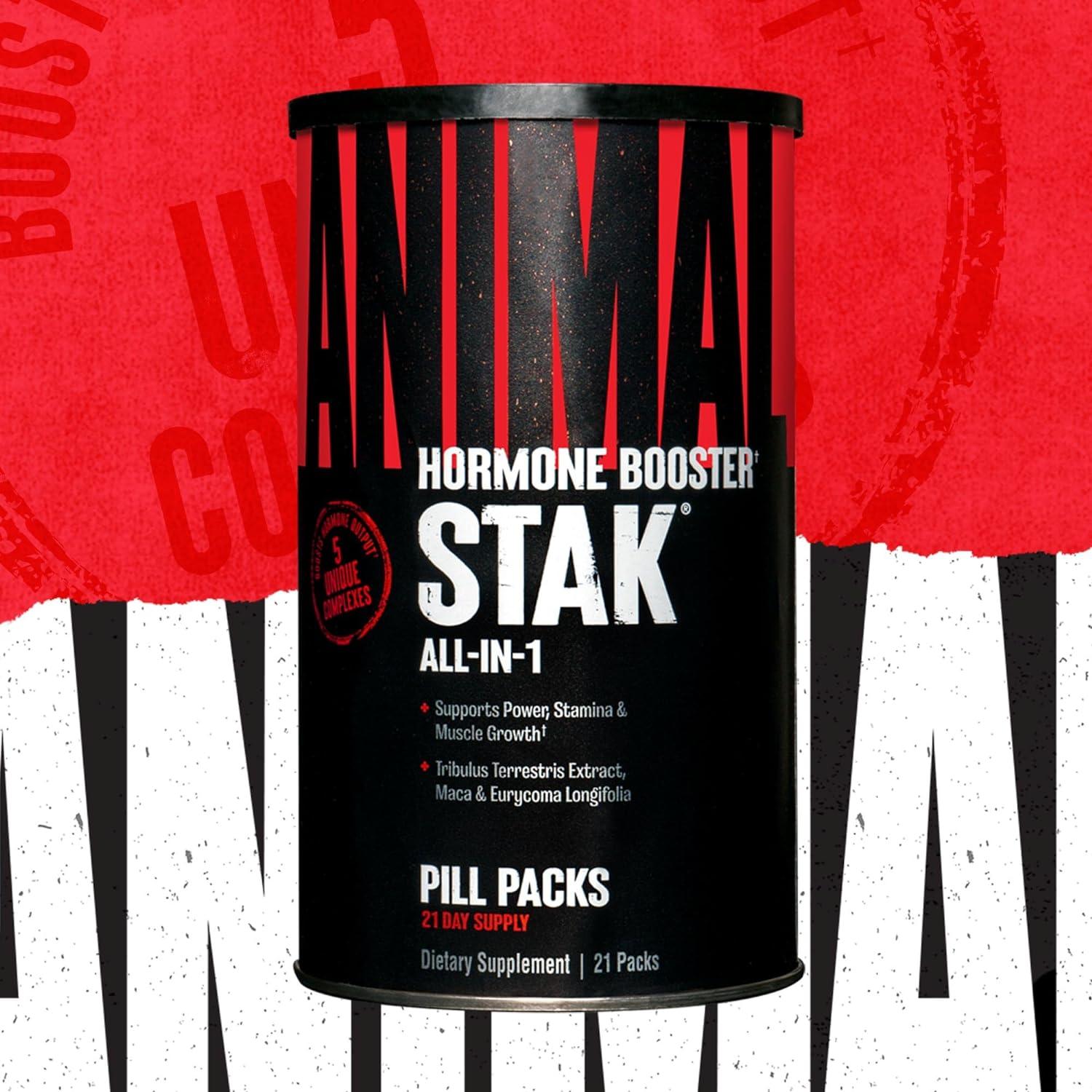 Animal Stak 21 Packs - Ultimate Anabolic Stack for Testosterone Boost & Muscle Growth - Perfect for Bodybuilding, Strength Training & Fitness Enthusiasts
