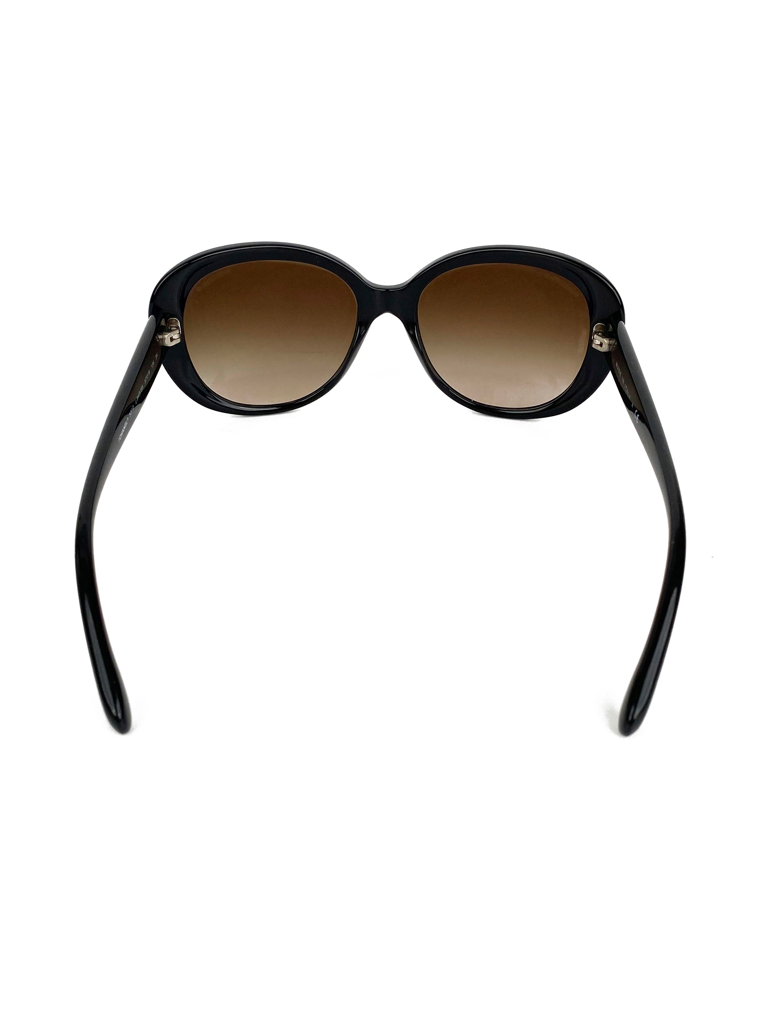 Chanel 5312 Black & Beige Butterfly Sunglasses for Women - Luxury Designer Shades for Summer, Beach & Fashion Outfits