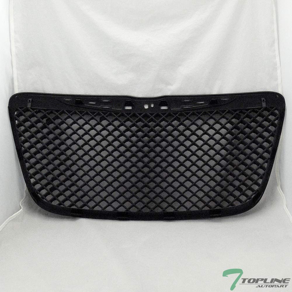 2011-2014 Chrysler 300 & 300C Glossy Black Mesh Front Bumper Grille Replacement - High-Quality Aftermarket Upgrade for Enhanced Style & Airflow - Perfect for Car Enthusiasts & Custom Builds