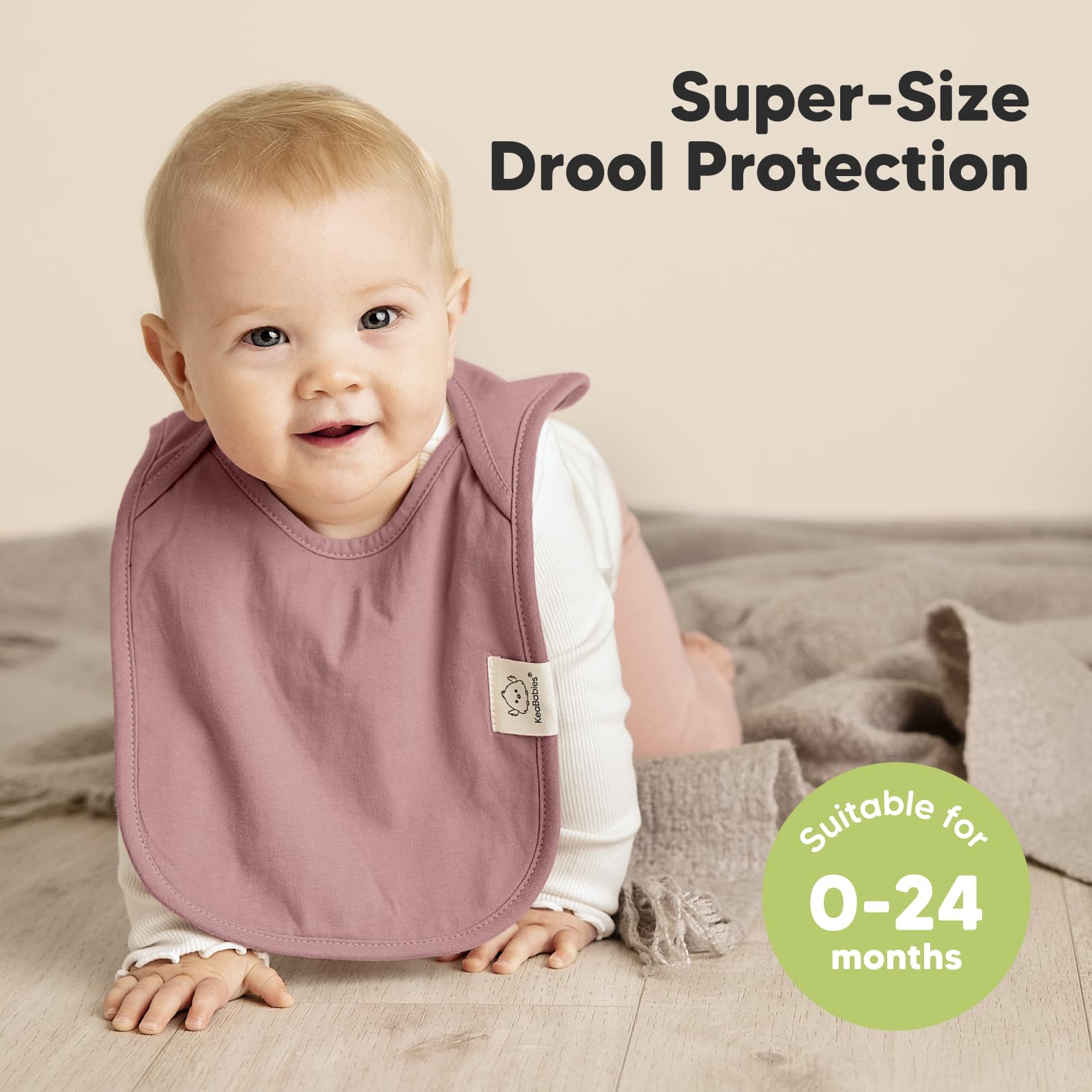 8-Pack Baby Bandana Bibs for Boys & Girls - Drool & Teething Protection for Infants