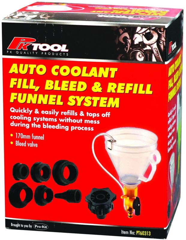 Universal 8-Piece Coolant Filling Kit - Automotive Cooling System Refill Tool Set for Cars, Trucks & SUVs - Perfect for DIY Mechanics & Professional Auto Shops