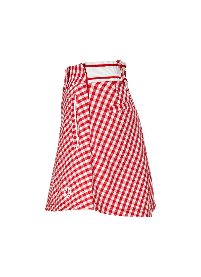 Elegant Check Flare Skirt for Women - Stylish Plaid A-Line Skirt with Flowy Design | Perfect for Office, Party, and Casual Outfits