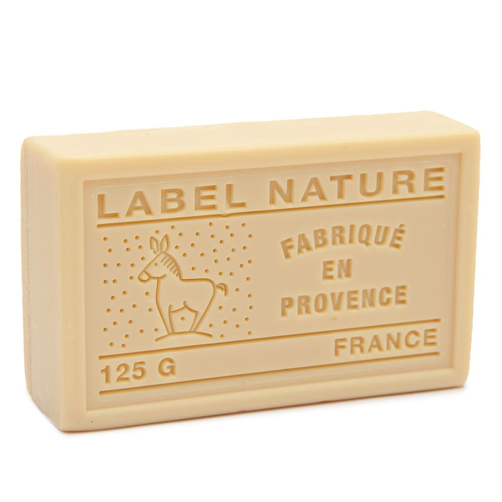 Provence Marseille Soap with Fresh Organic Donkey Milk - Mimosa Scented French Soap Bar (125g) - Luxurious Skincare for Sensitive Skin & Daily Bathing
