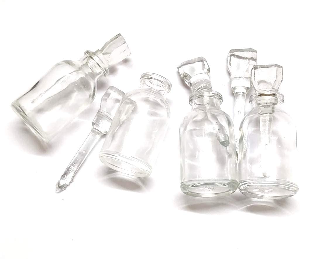 ATAR Gold Testing Kit - Reusable & Refillable Clear Glass Bottles (1-Pack) for Jewelry Making, DIY Projects & Scientific Experiments