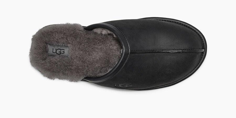 Premium Scuff Leather Slippers for Men & Women - Soft Indoor/Outdoor House Shoes - Perfect for Home, Lounge & Backyard Comfort