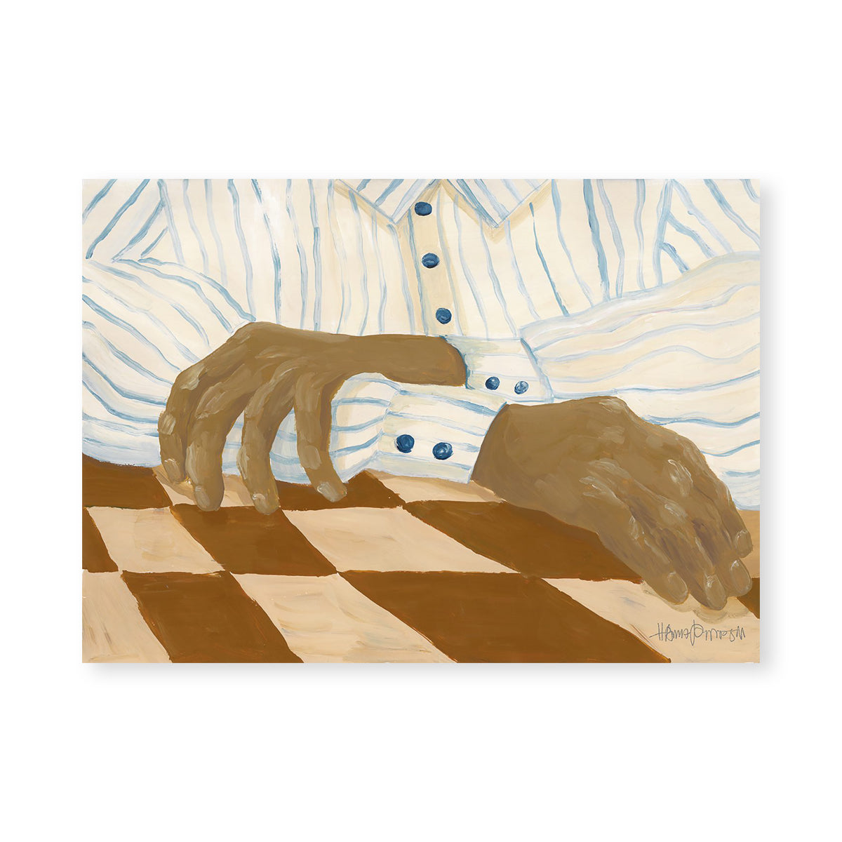Modern Light Stripes Art Print - Abstract Wall Decor for Living Room, Bedroom & Office - Perfect for Home & Office Decor