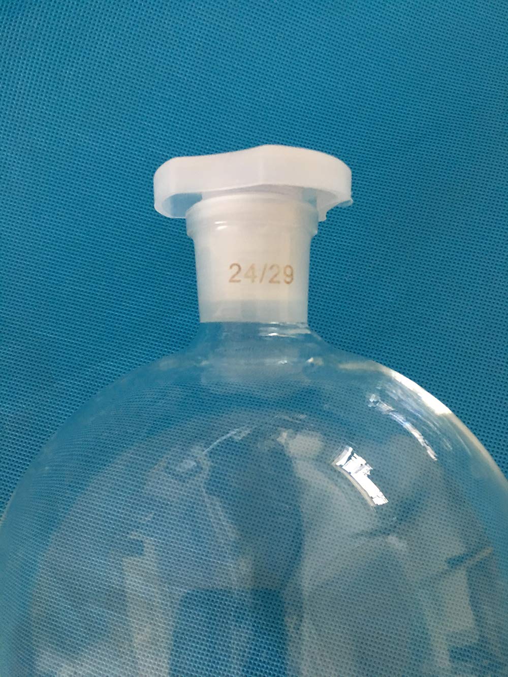 500ml Glass Conical Separatory Funnel with PTFE Stopcock - Lab Grade Chemical Separation Equipment for Essential Oil Extraction, Chemistry Experiments & Liquid Measurement