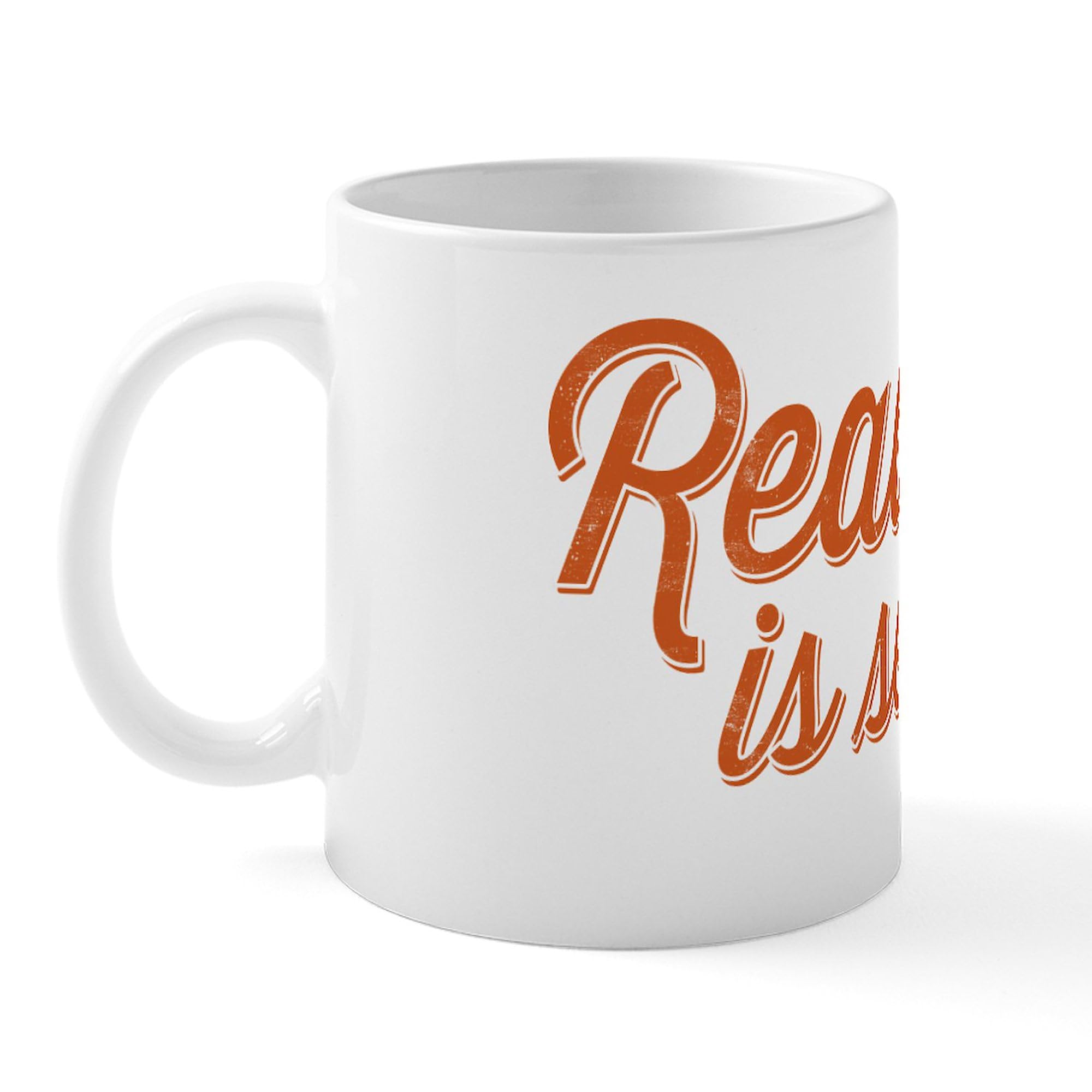 Reading Is Sexy 11 oz Ceramic Coffee Mug (325 ml) - Perfect for Book Lovers, Office & Home Use - Funny Novelty Gift Idea