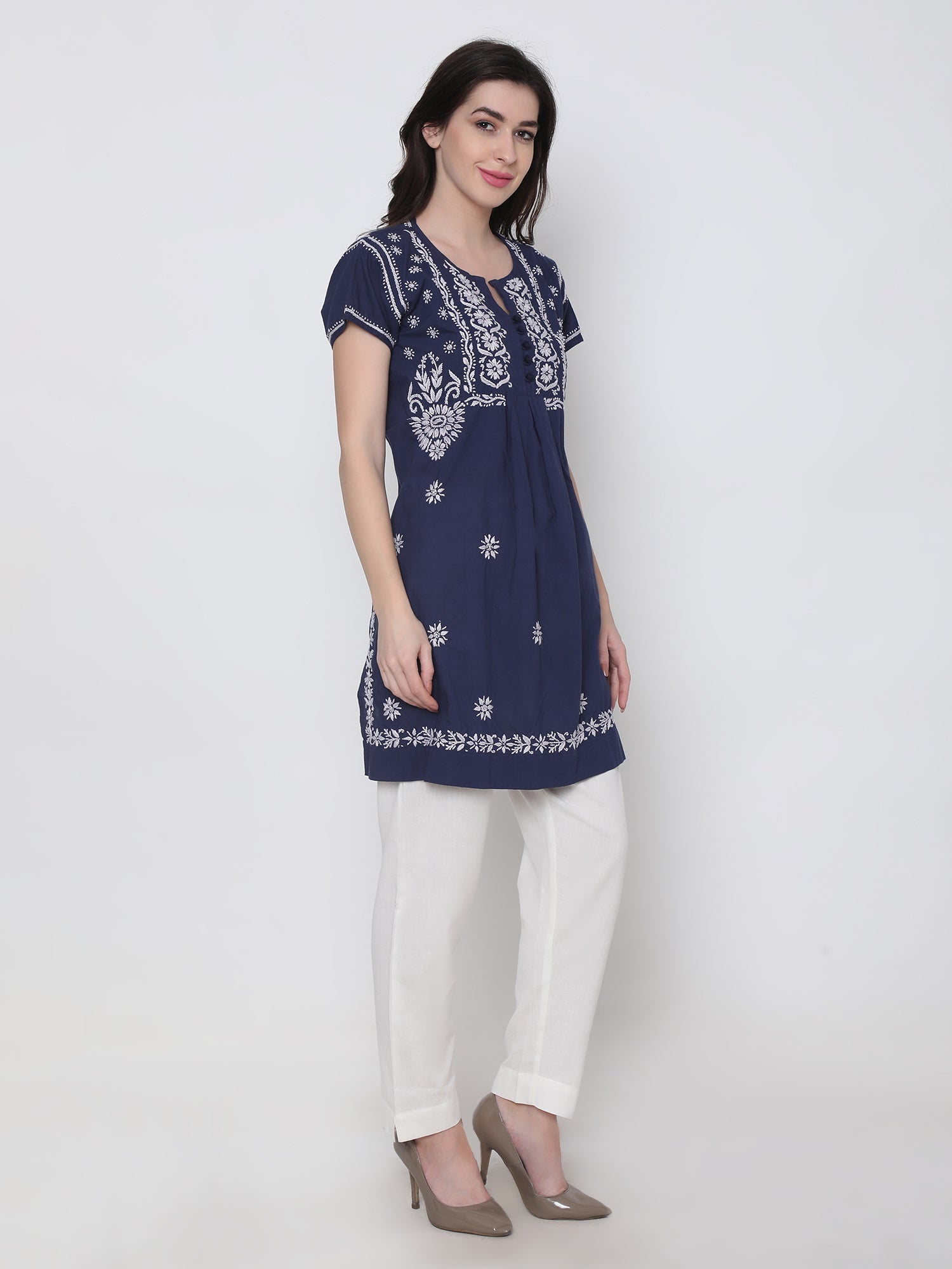 Stylish HOK Women's Tunic Top - Comfortable Casual Blouse for Work, Travel & Everyday Wear | Flattering Fit for All Occasions