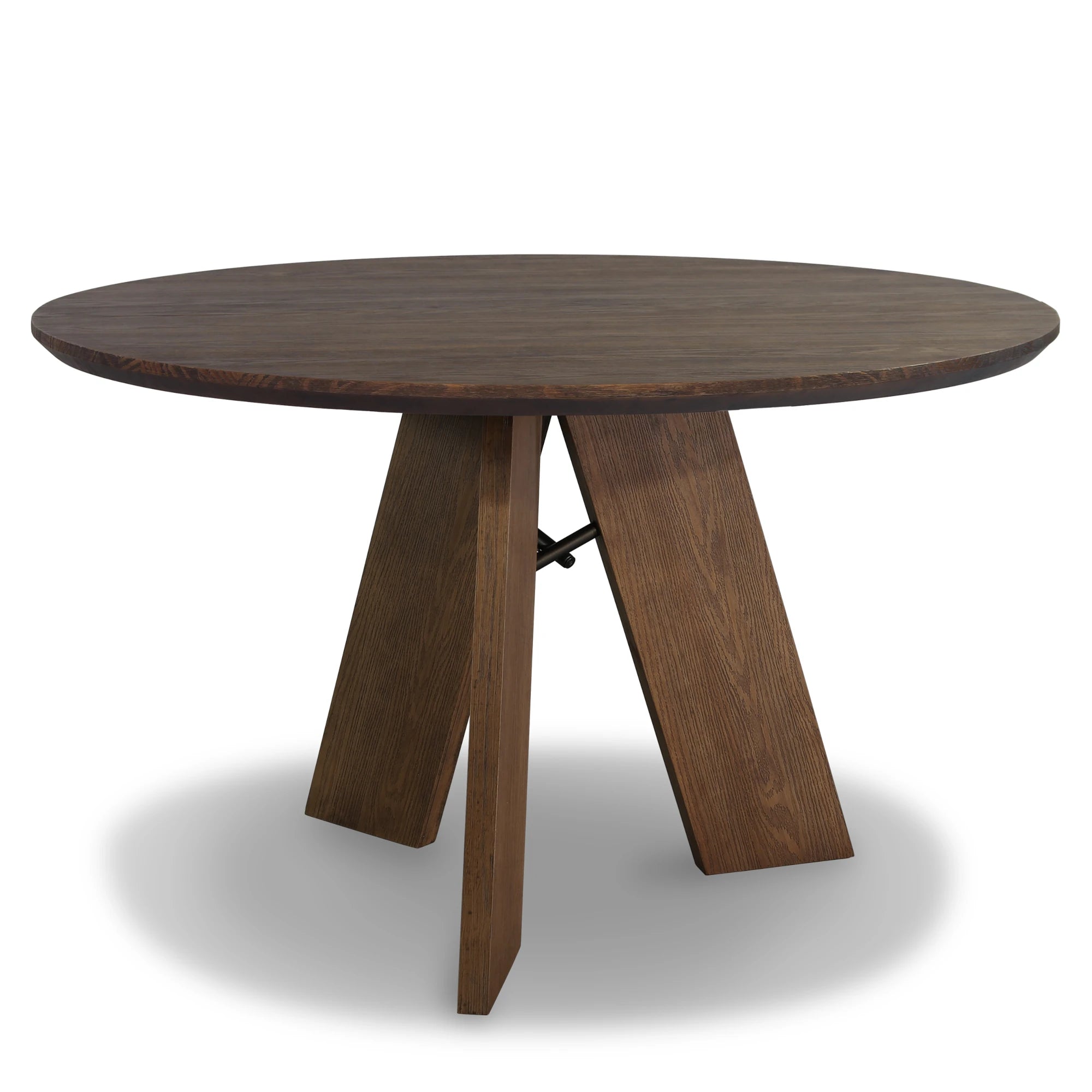 Stylish Cascais Round Dining Table - Modern Wooden Kitchen Table for 4-6 People | Perfect for Small Spaces, Breakfast Nooks & Cozy Family Meals