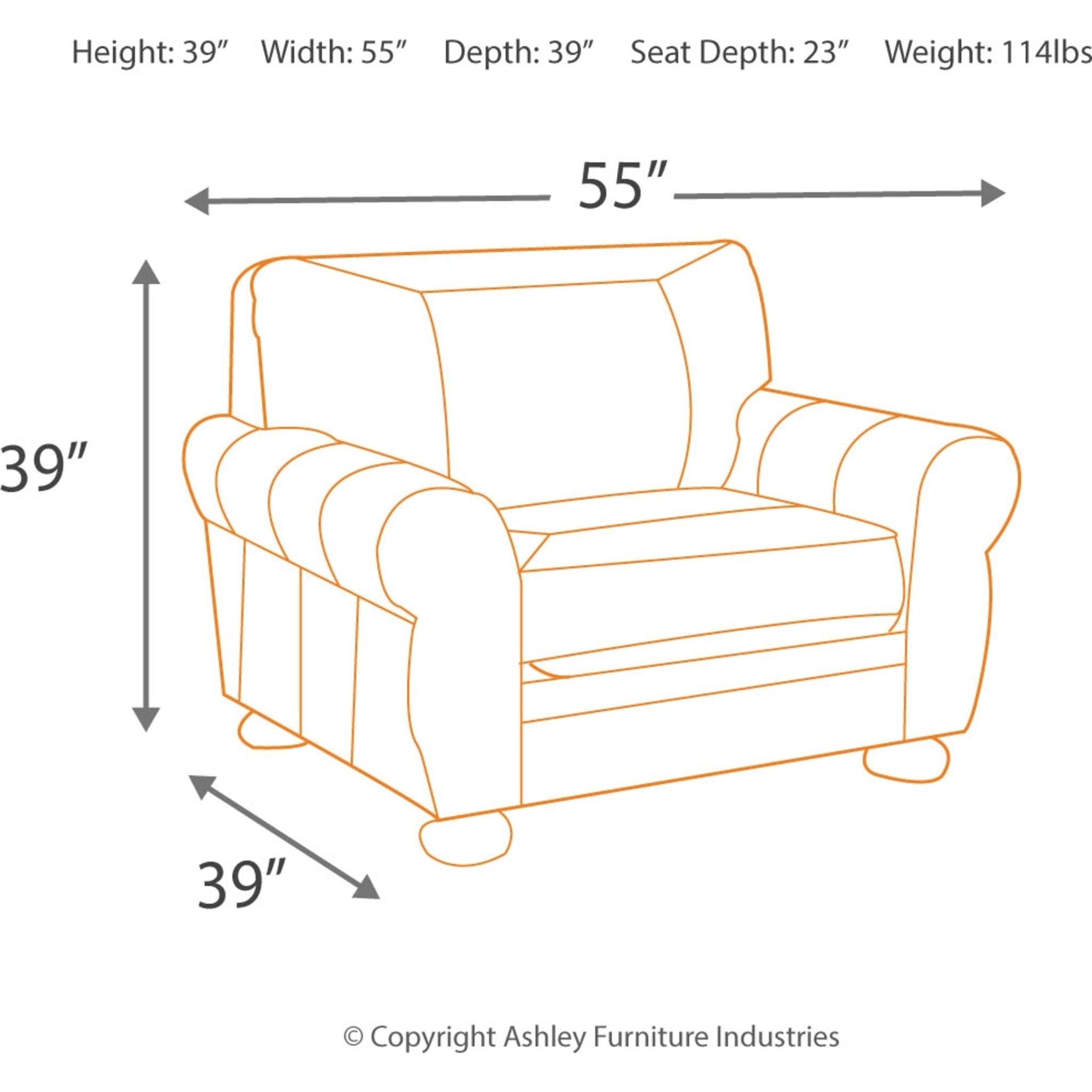Banner Chair and a Half Coffee - Oversized Comfortable Lounge Chair for Living Room, Bedroom, or Reading Nook - Perfect for Relaxing with Coffee