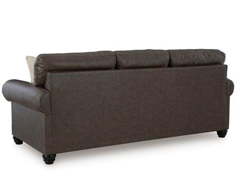Roxmere Umber Sofa 5550338 - Modern 3-Seater Fabric Couch for Living Room, Lounge & Home Theater - Comfortable Mid-Century Design with Sturdy Wooden Frame