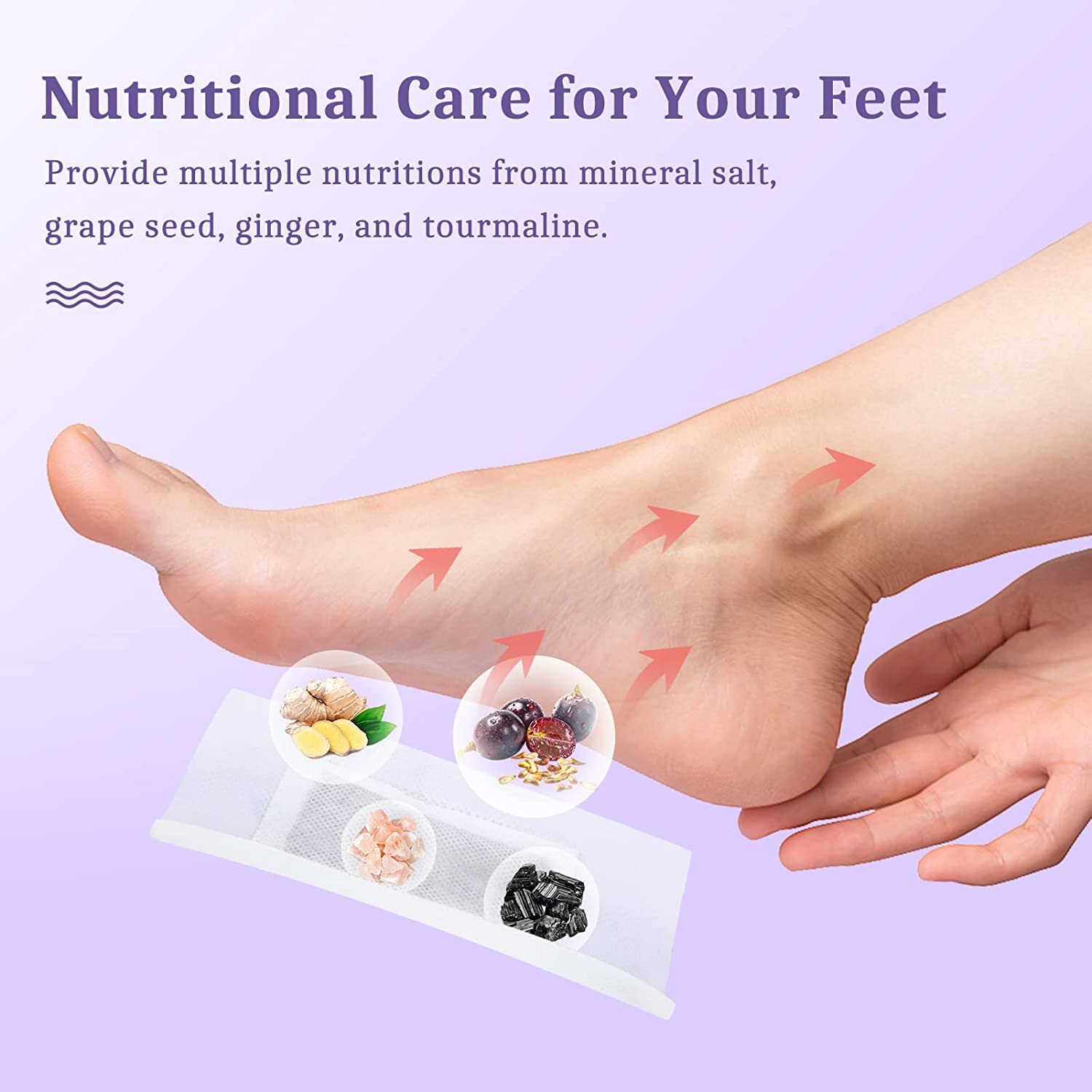 Prishva® Organic Detox Foot Pads - Natural Ginger & Herbal Ingredients for Toxin Removal, Stress Relief & Better Sleep - Pain-Free Adhesive Foot Pads for Body Cleansing (10 Pads) - Perfect for Nighttime Use, Spa Days & Post-Workout Recovery