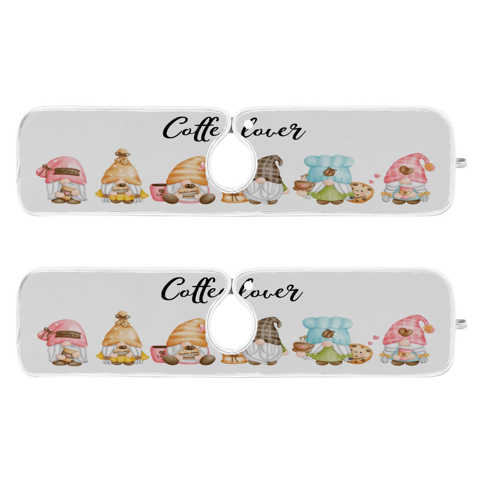**Absorbent Sink Splash Guard Mat - Fast Drying Kitchen Faucet Drip Catcher, Non-Slip Countertop Pad for Coffee Lovers (2-Pack) - Perfect for Kitchen Sinks, Coffee Stations & Wet Areas**