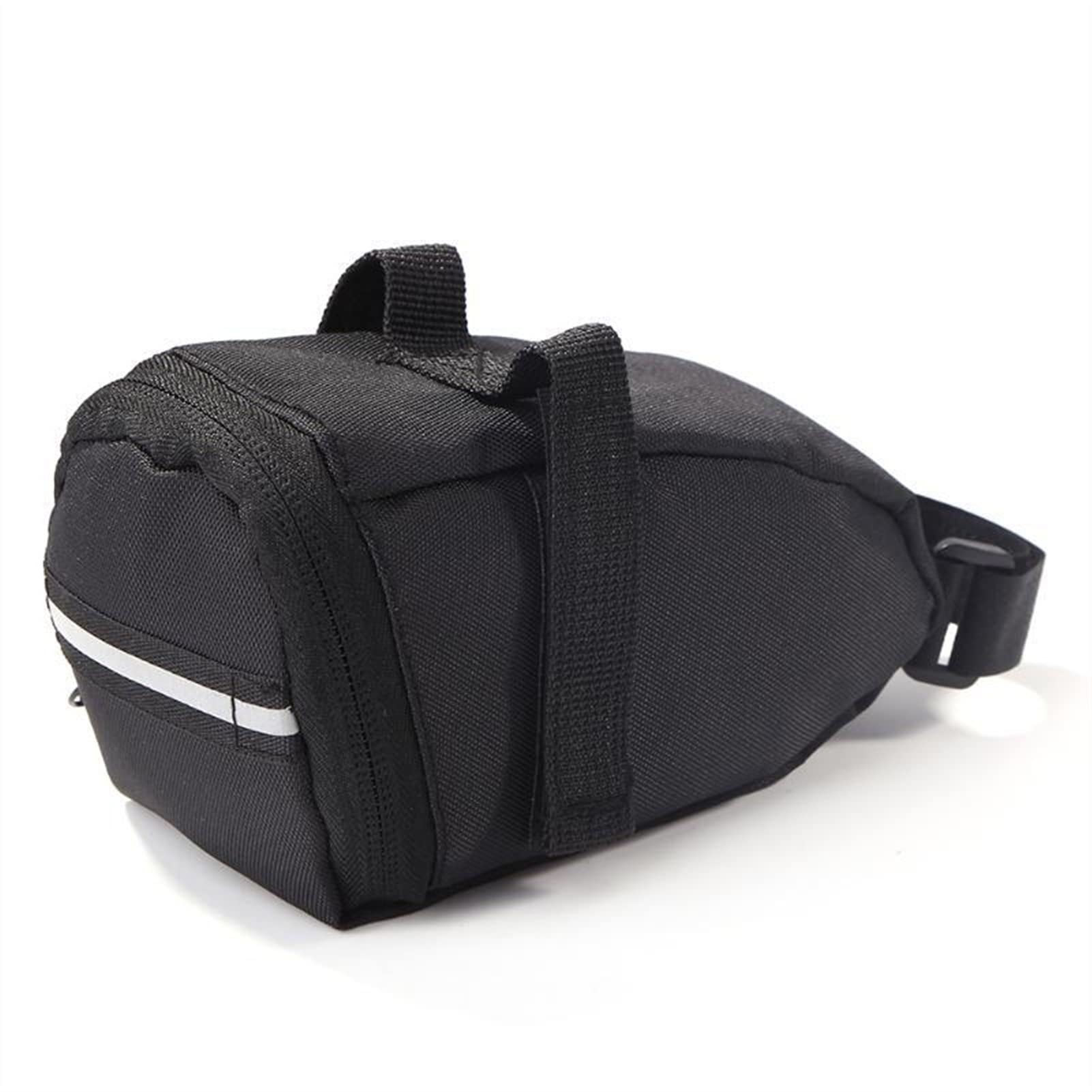 Zenglingliang 1L Waterproof Bike Saddle Bag - Cycling Seatpost Storage Pouch for MTB & Road Bikes - Holds Inner Tube & Tools - Durable Rear Tail Bag (Black) - Perfect for Commuting, Mountain Biking & Long Distance Cycling