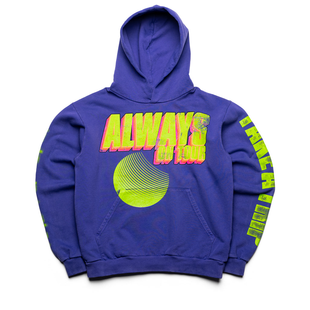 Always On Tour Lo Fi Anniversary Hoodie - Medium Lilac | Cozy Unisex Pullover for Music Lovers, Perfect for Concerts & Chill Evenings